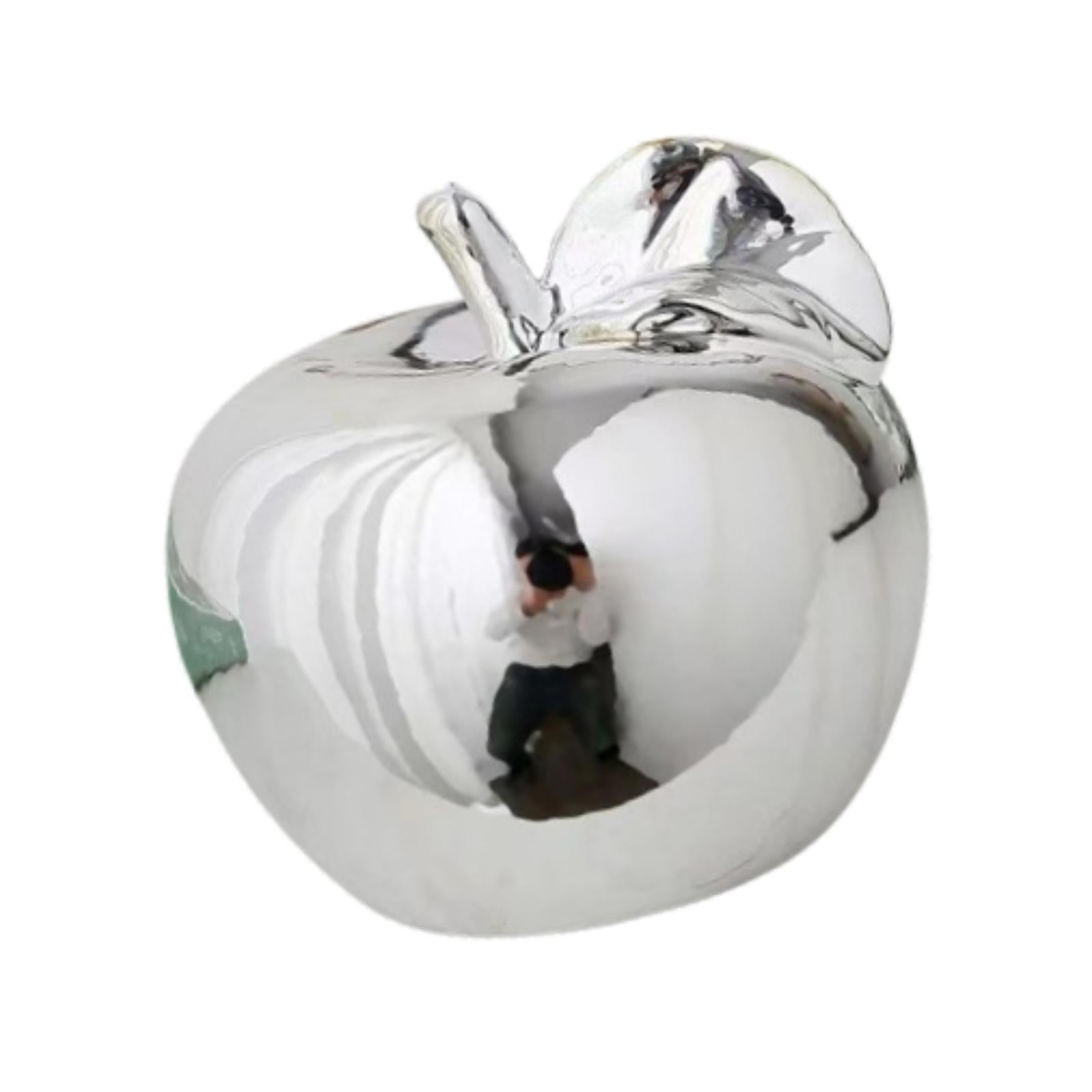 Fruit Sculpture Delicate Collection Ornament for Restaurants Offices Porches L Silver