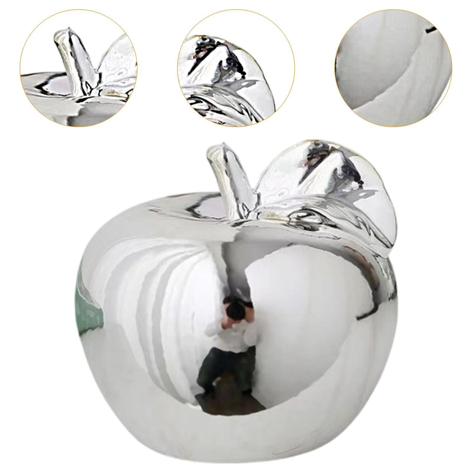 Fruit Sculpture Delicate Collection Ornament for Restaurants Offices Porches L Silver