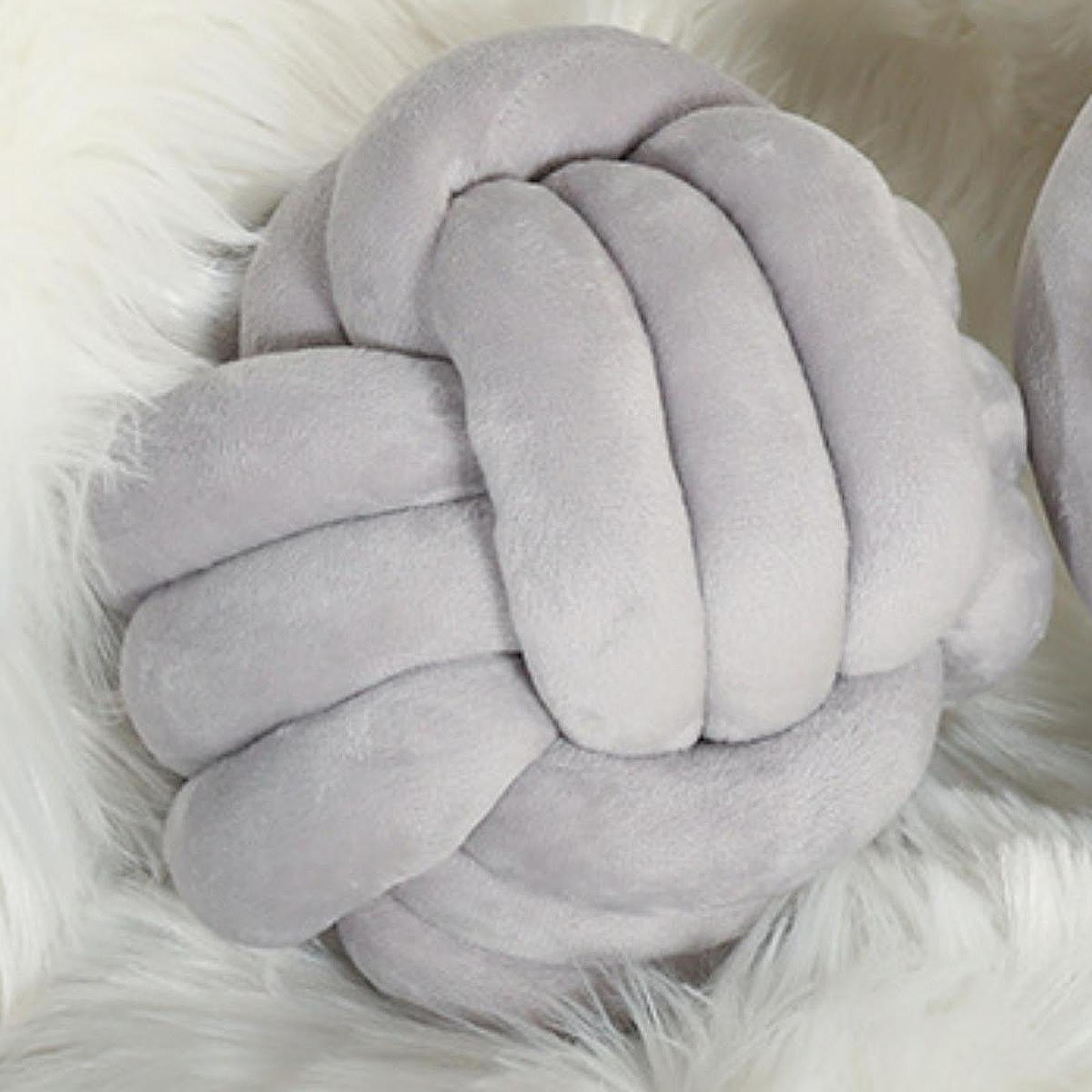 Knot Pillow Ball Aesthetic Handmade Decorative for Chair Living Room Bedroom