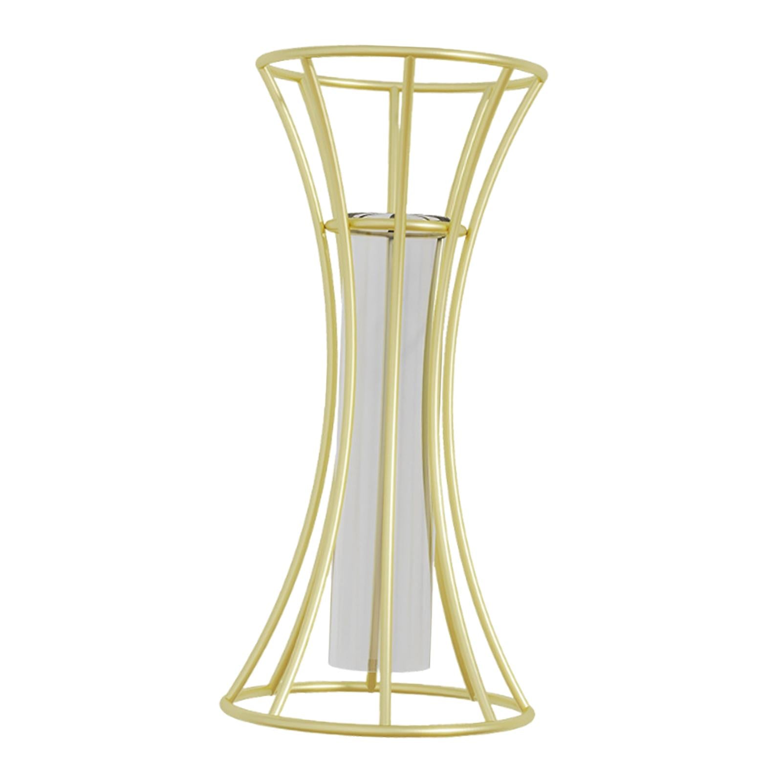 Glass Flower Vase Aesthetic Tabletop Ornament for Bedroom Dining Table Party Funnel Shaped