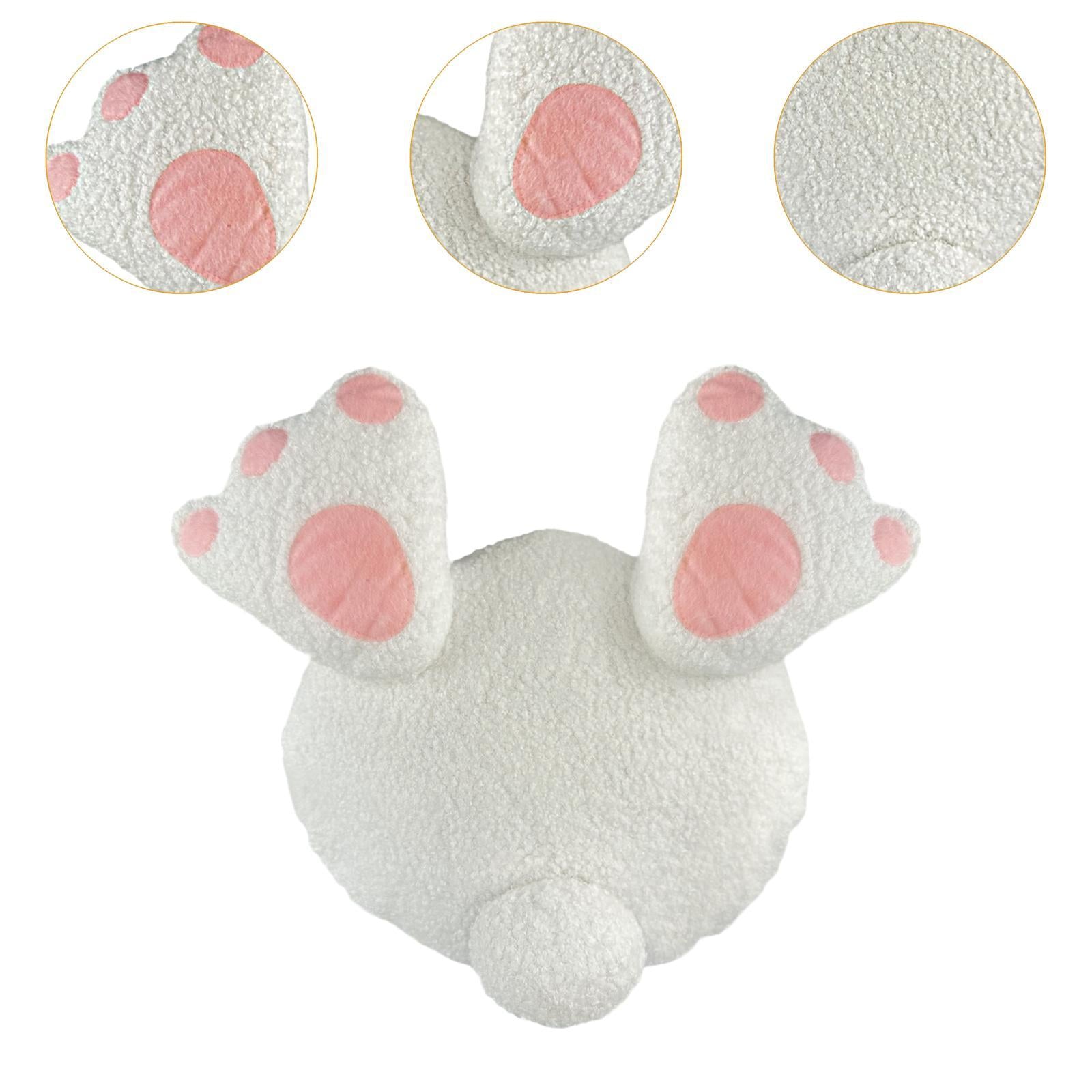 Easter Bunny Stuffed Toy Plush Cute Pillow for Decoration Party Living Room Rabbit butt