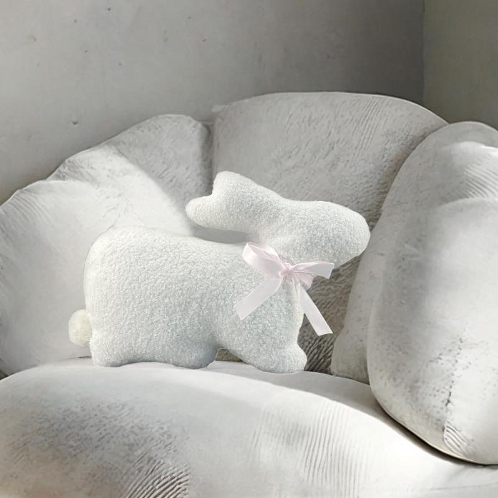 Easter Bunny Stuffed Toy Plush Cute Pillow for Decoration Party Living Room Crouching rabbit