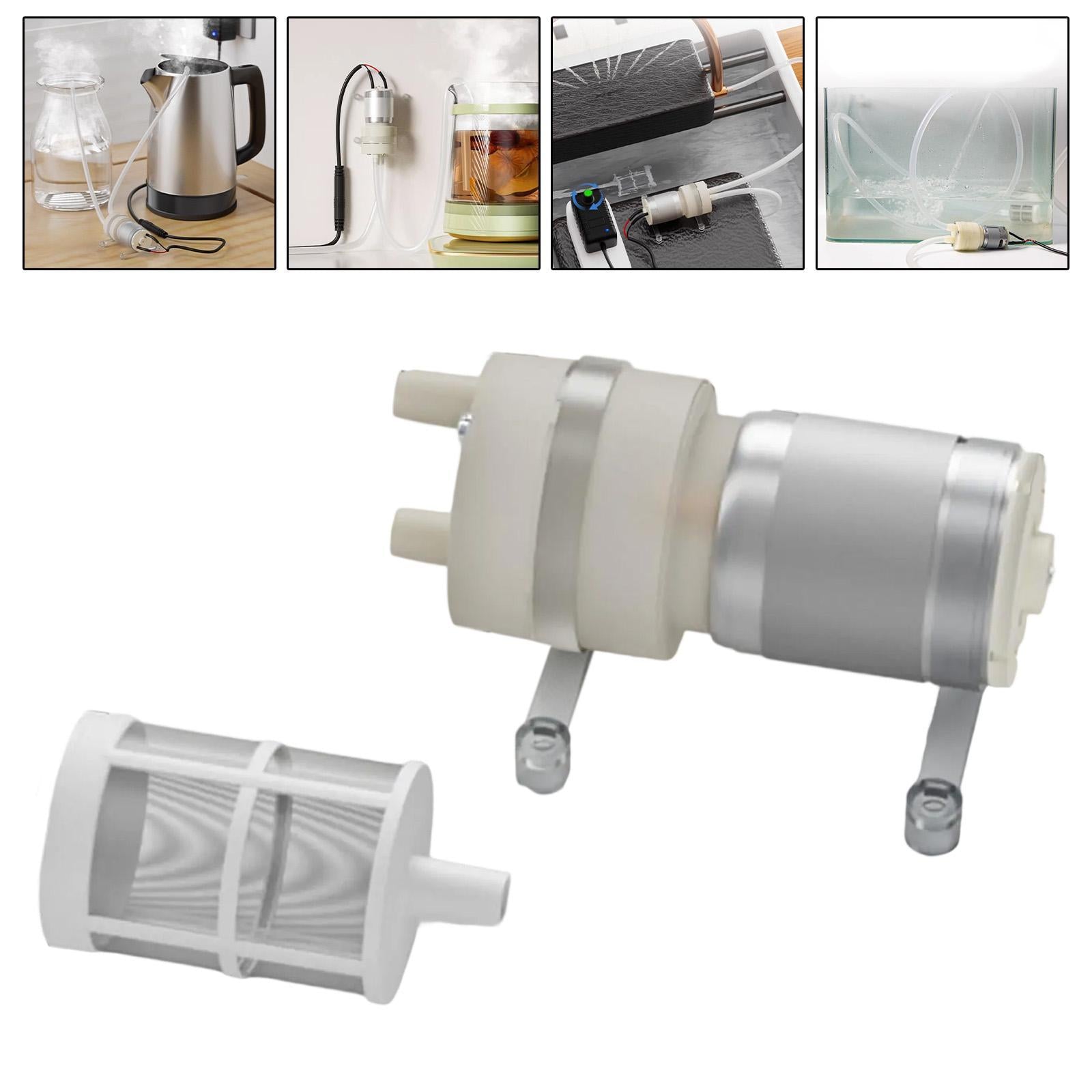 Self Priming Diaphragm Pump DC 12V Quiet for Water Coolers RV Water Dispenser No Cable