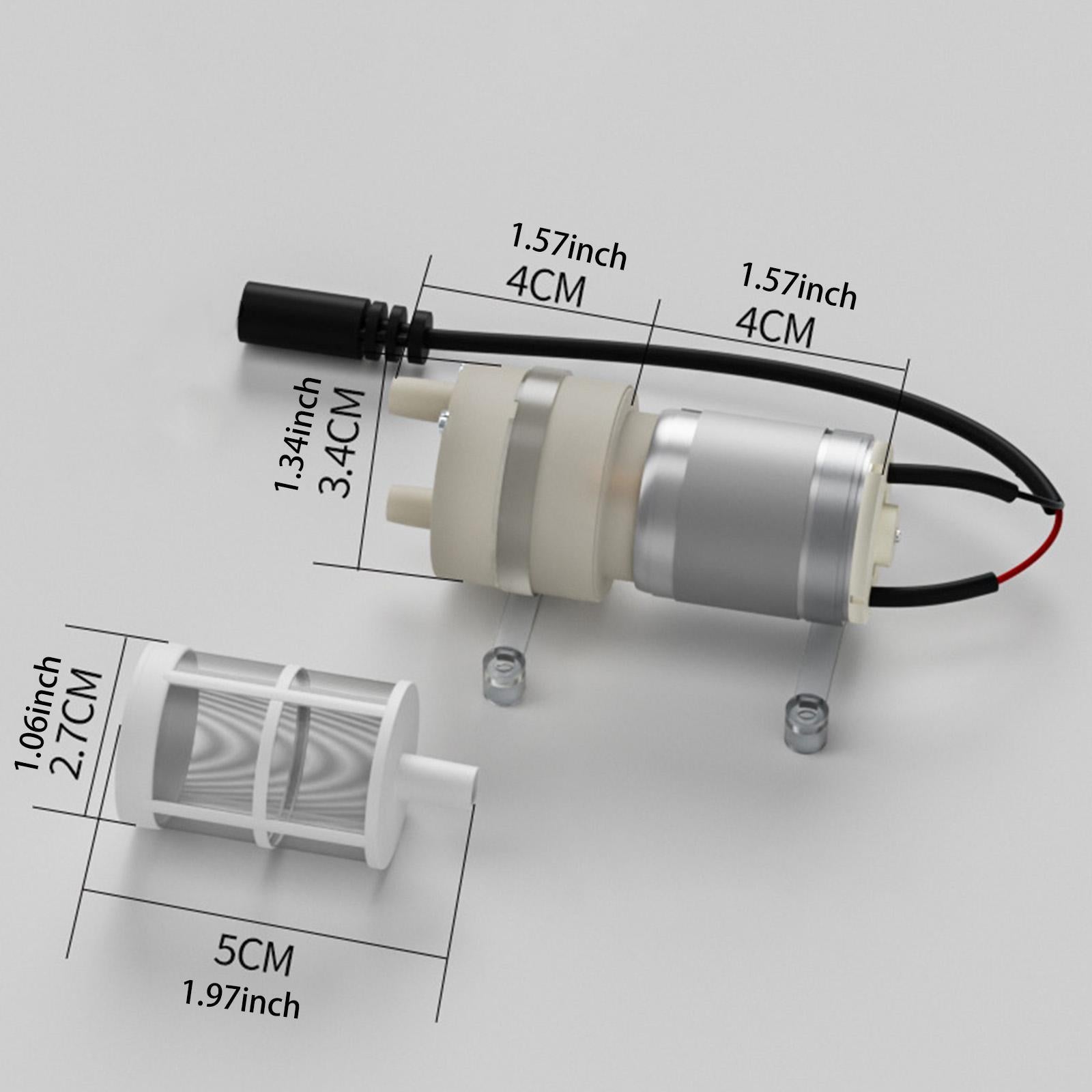 Self Priming Diaphragm Pump DC 12V Quiet for Water Coolers RV Water Dispenser With Cable