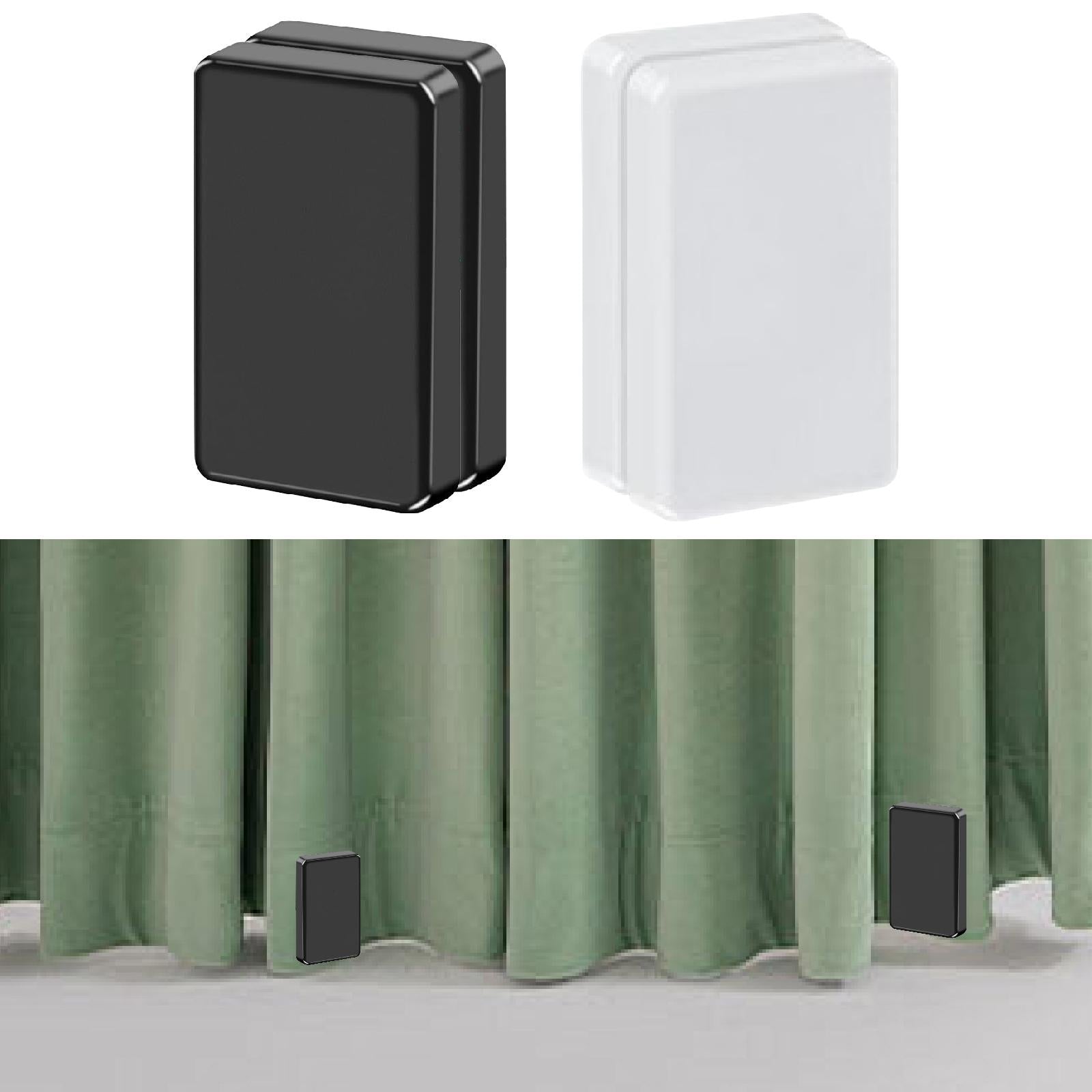 Outdoor Curtain Weights Fastener for Shower Curtain Outside Curtain Bathroom Black