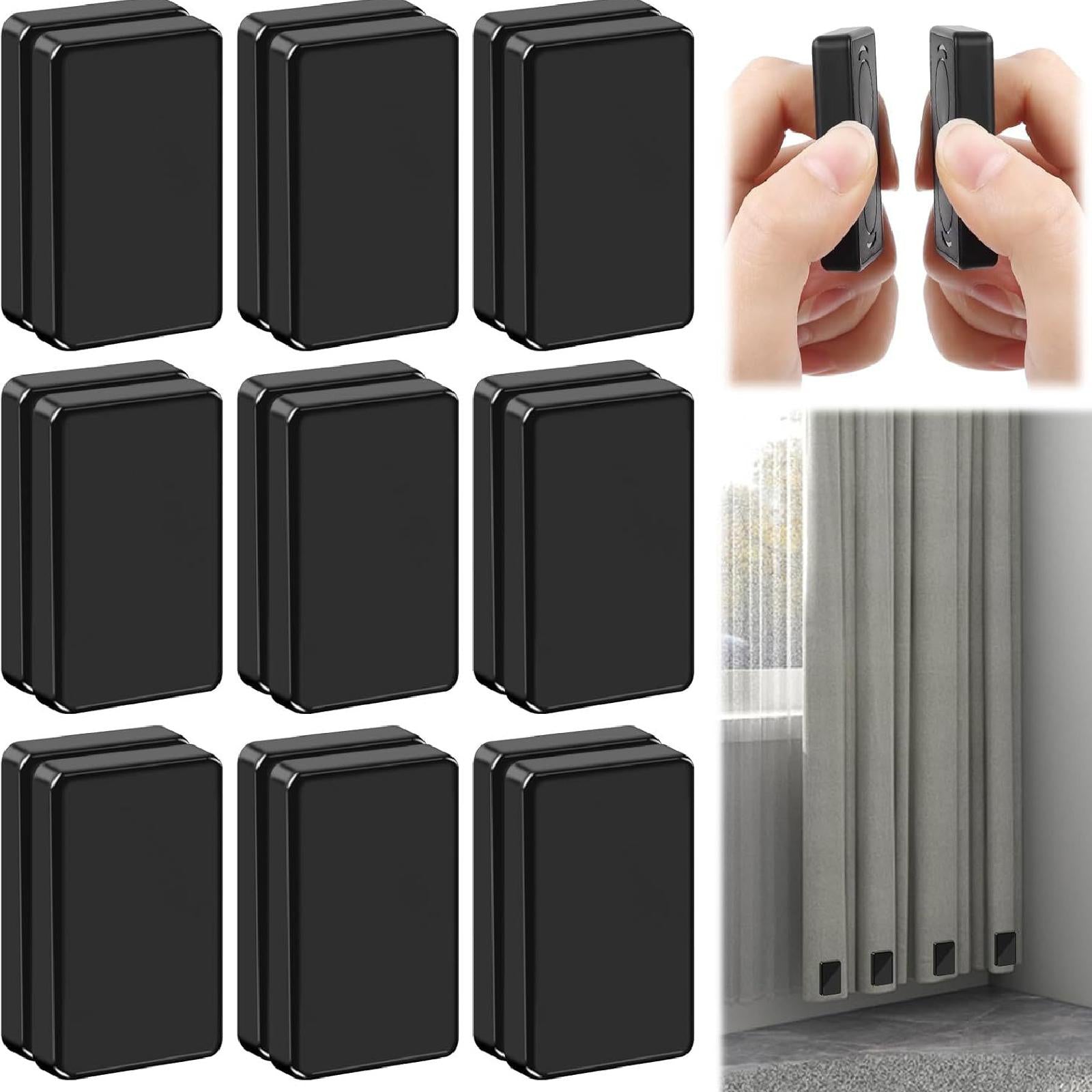 Outdoor Curtain Weights Fastener for Shower Curtain Outside Curtain Bathroom Black