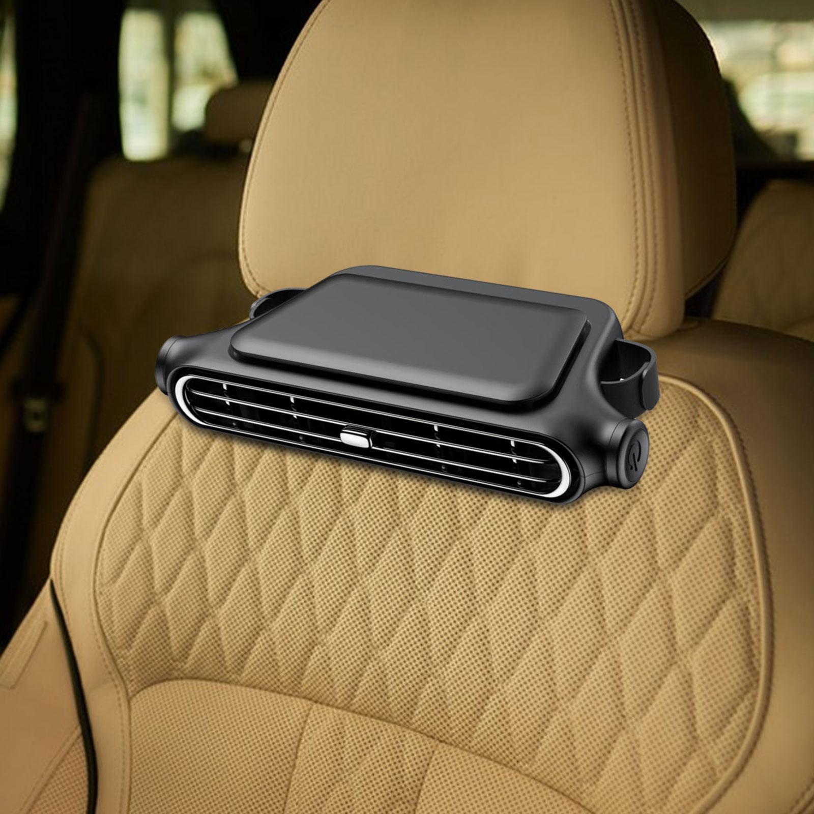 Cars Seat Fan for Backseat USB Plug Driving Automotive Trucks RV Cooling Fan Black