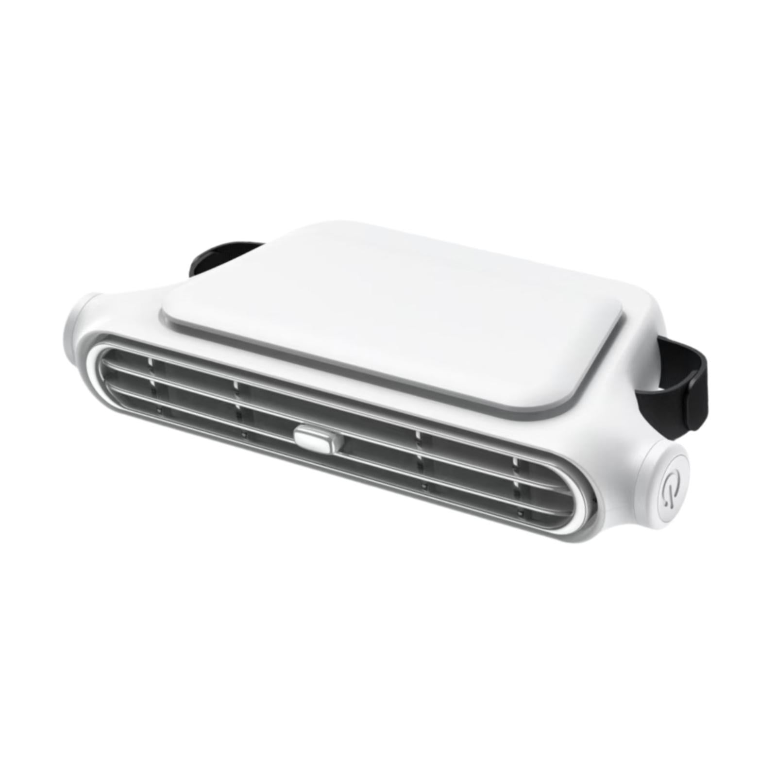 Cars Seat Fan for Backseat USB Plug Driving Automotive Trucks RV Cooling Fan White