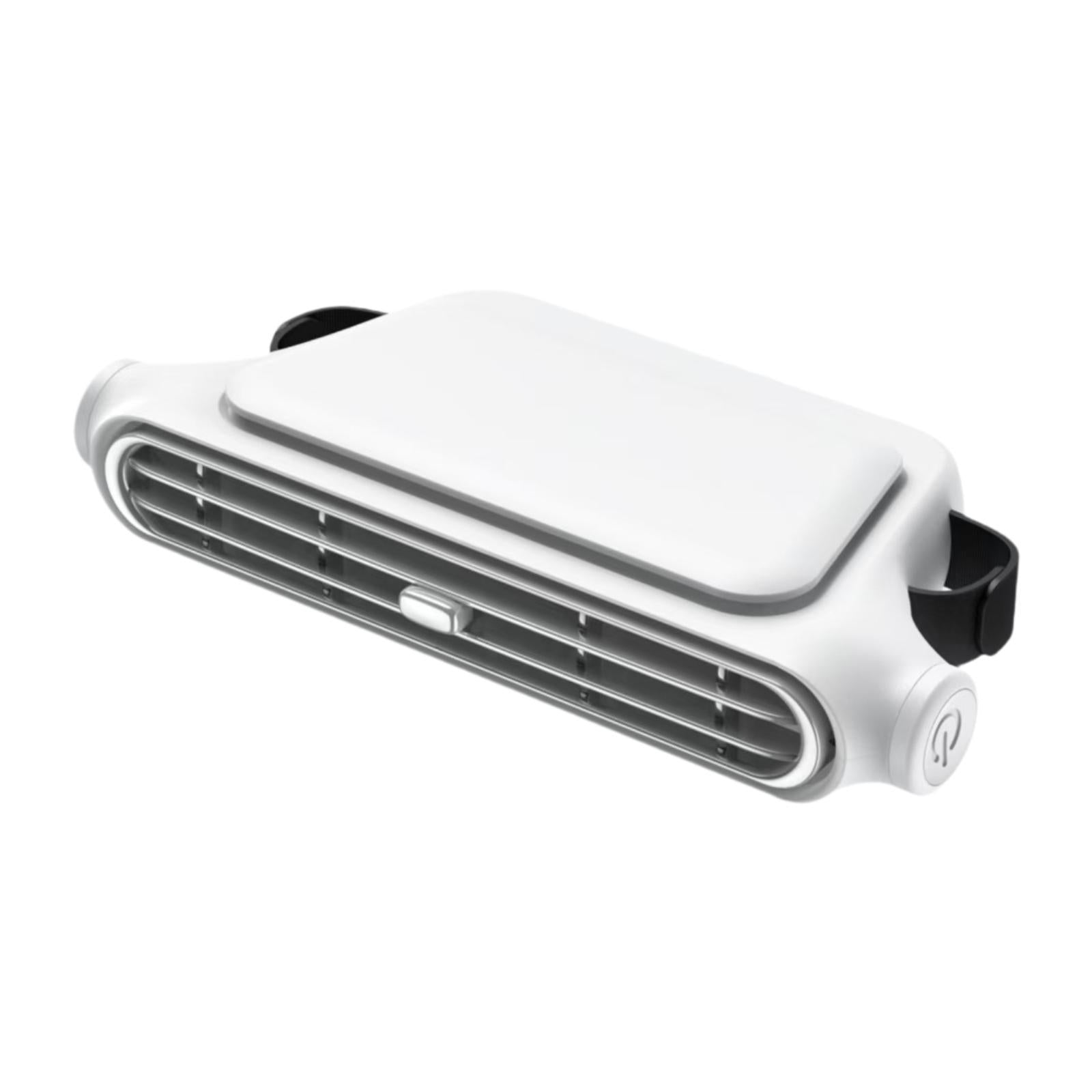 Cars Seat Fan for Backseat USB Plug Driving Automotive Trucks RV Cooling Fan White