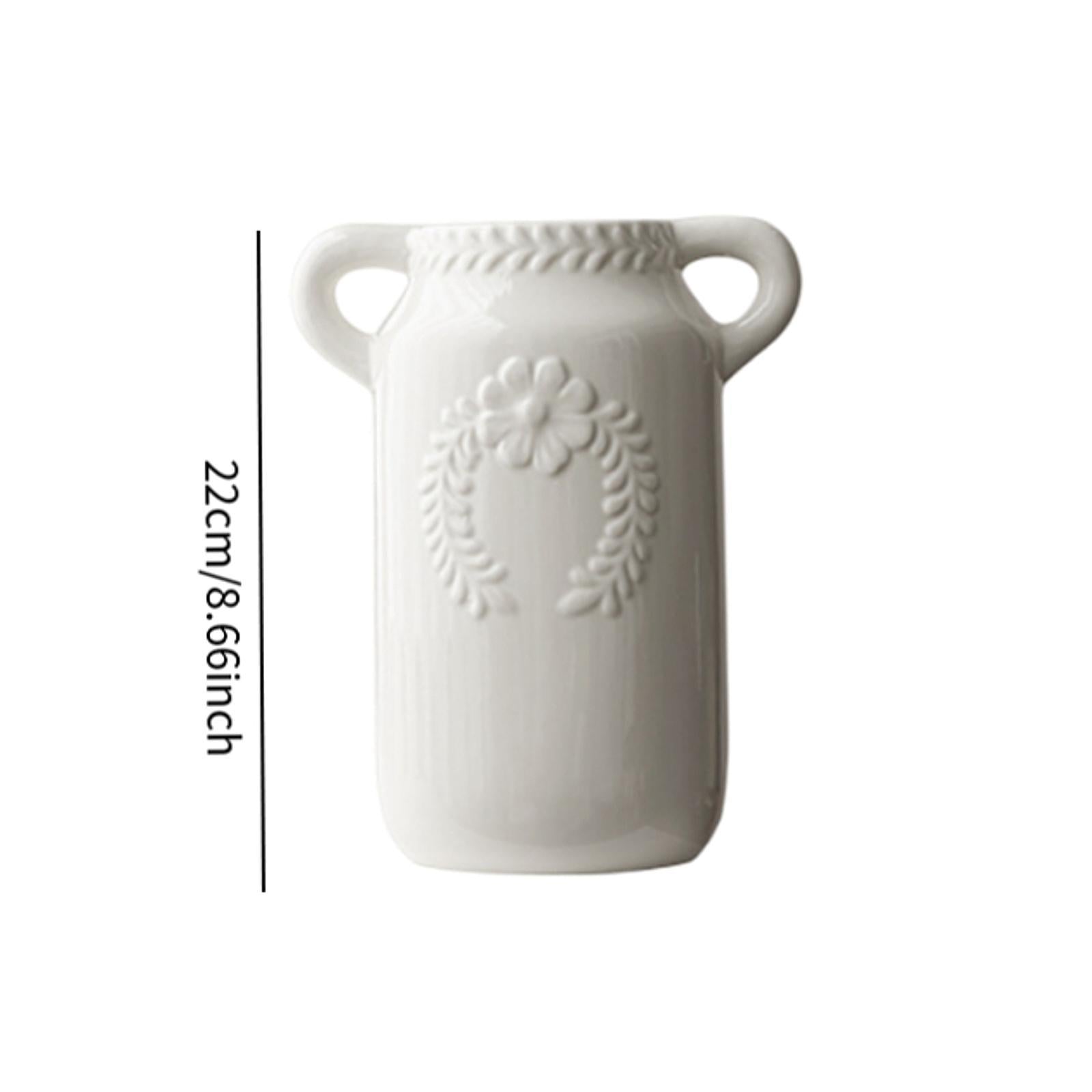Flower Vase Gift Decoration Floral Arrangement for Mantel Housewarming Shelf Mouth 7.8 cm
