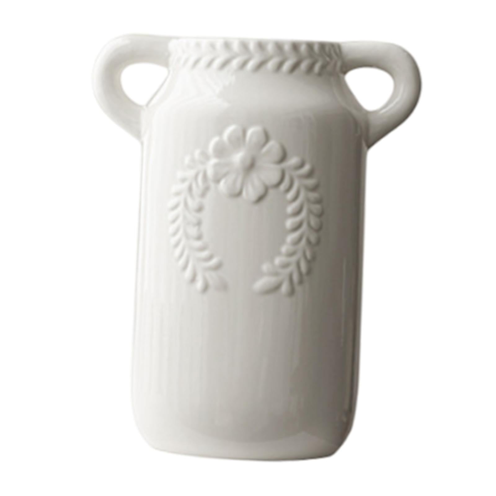 Flower Vase Gift Decoration Floral Arrangement for Mantel Housewarming Shelf Mouth 7.8 cm