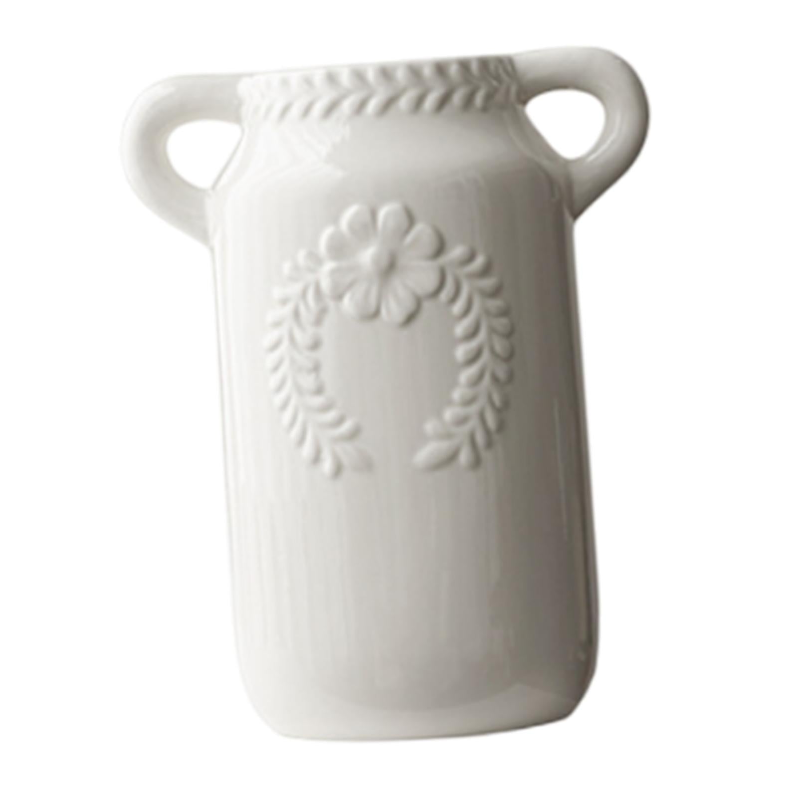 Flower Vase Gift Decoration Floral Arrangement for Mantel Housewarming Shelf Mouth 7.8 cm