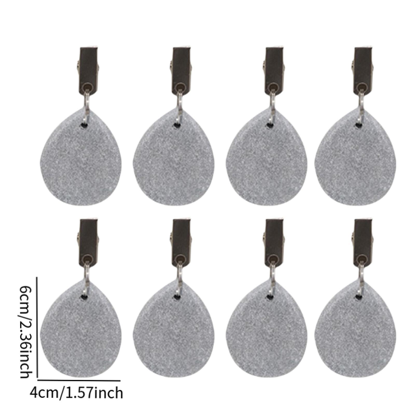 8x Tablecloth Weights Dinner Table Cover Decoration for Garden Indoor Picnic Gray 6 cm