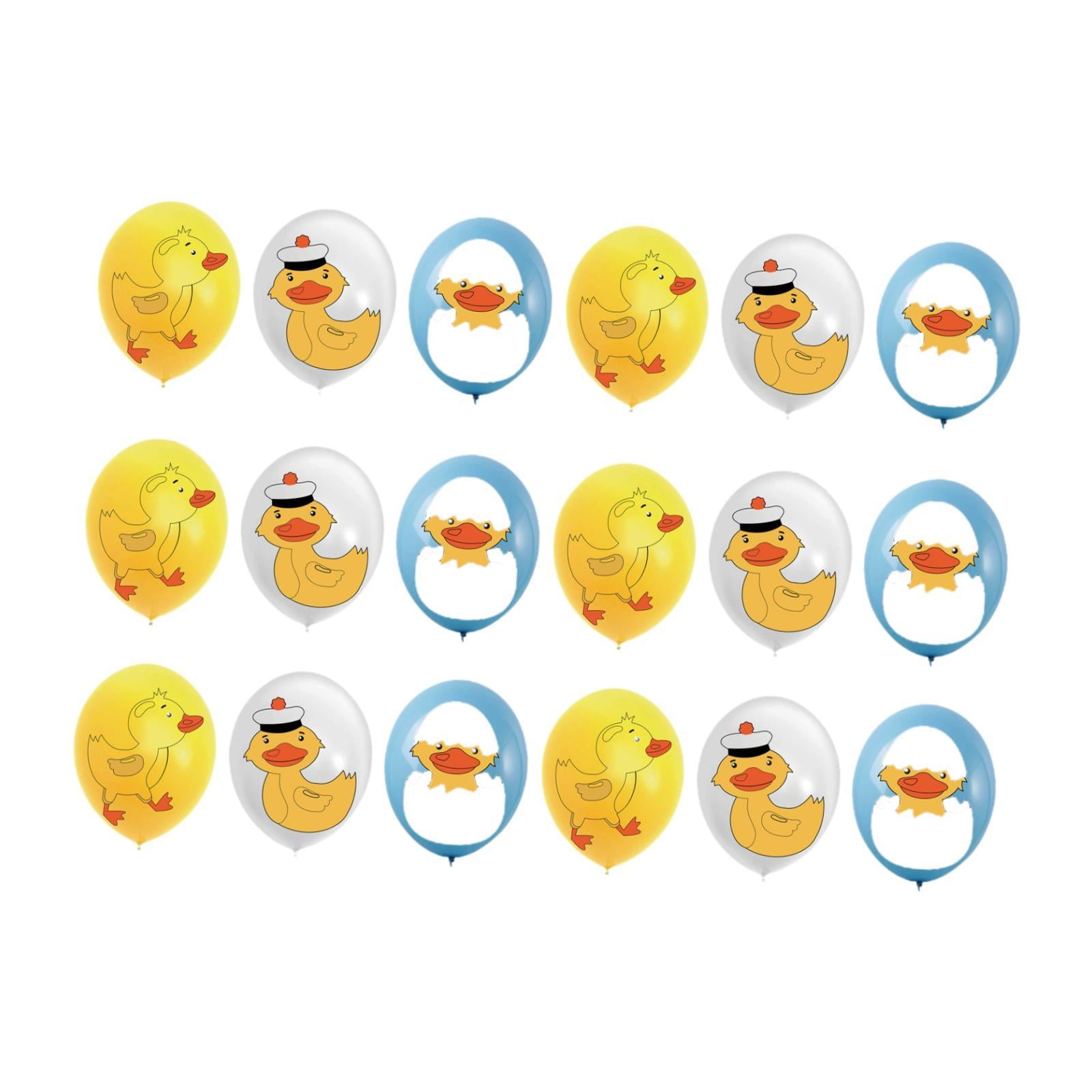 18x Duckling Cartoon Balloons Party Supplies for Cafe Living Room Restaurant