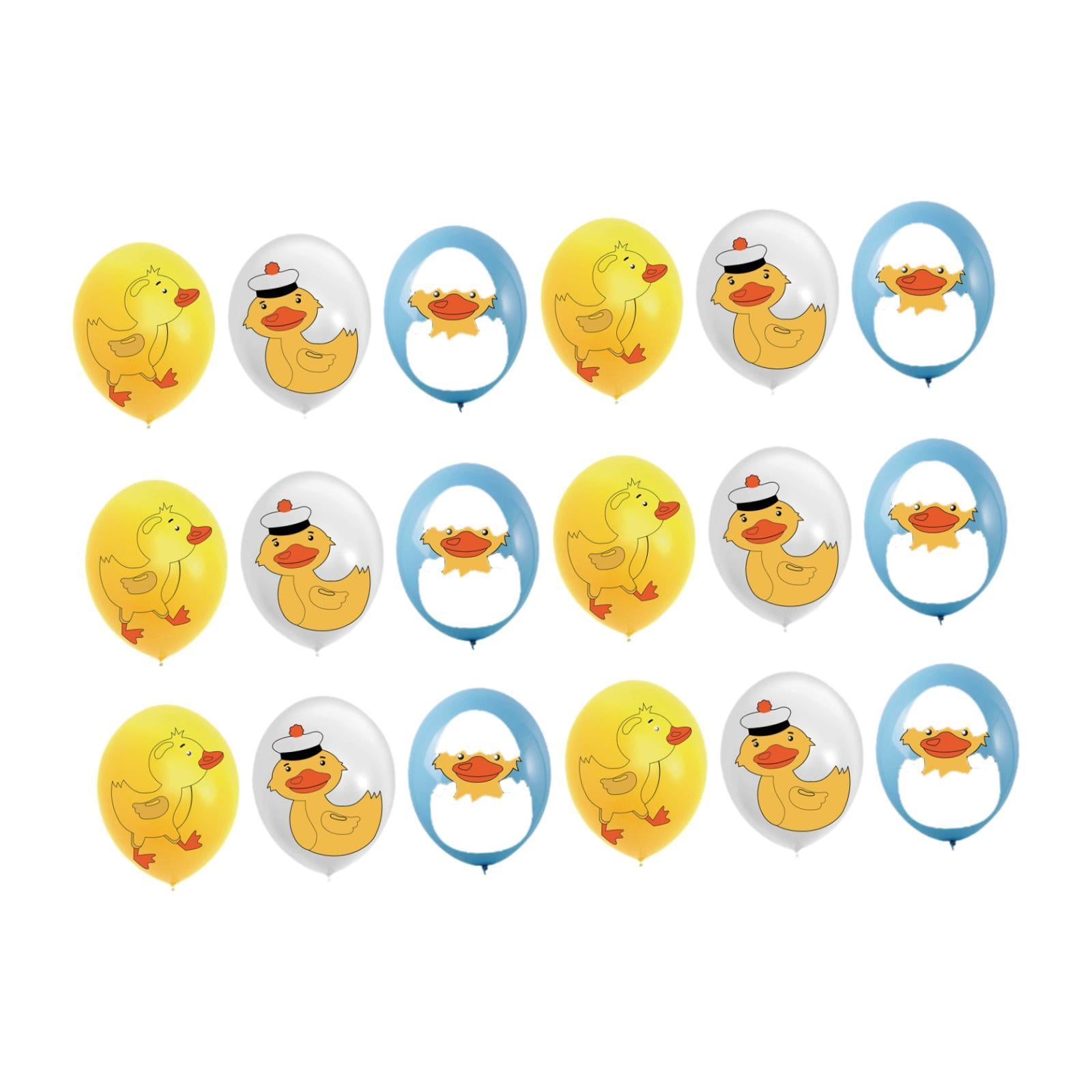 18x Duckling Cartoon Balloons Party Supplies for Cafe Living Room Restaurant