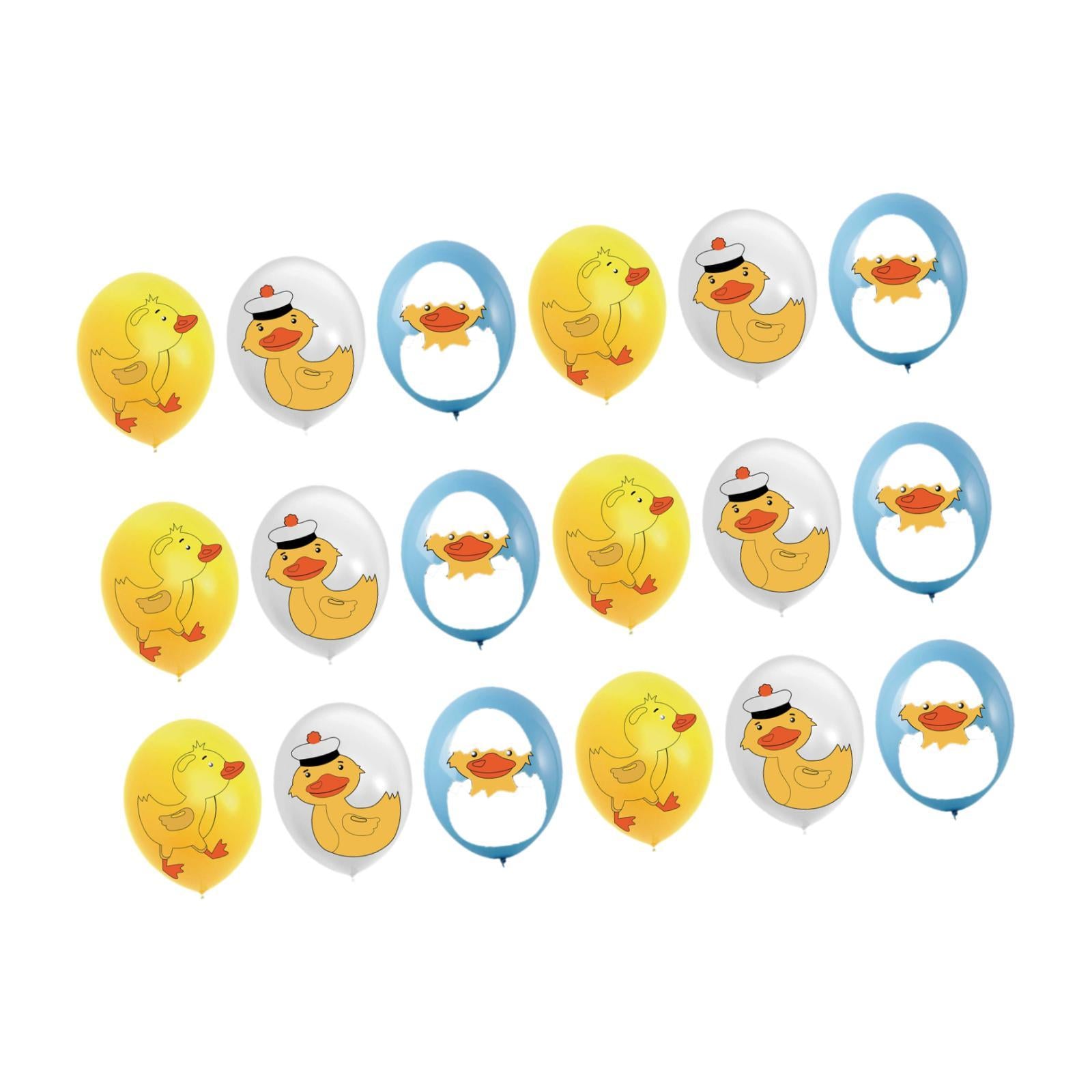 18x Duckling Cartoon Balloons Party Supplies for Cafe Living Room Restaurant