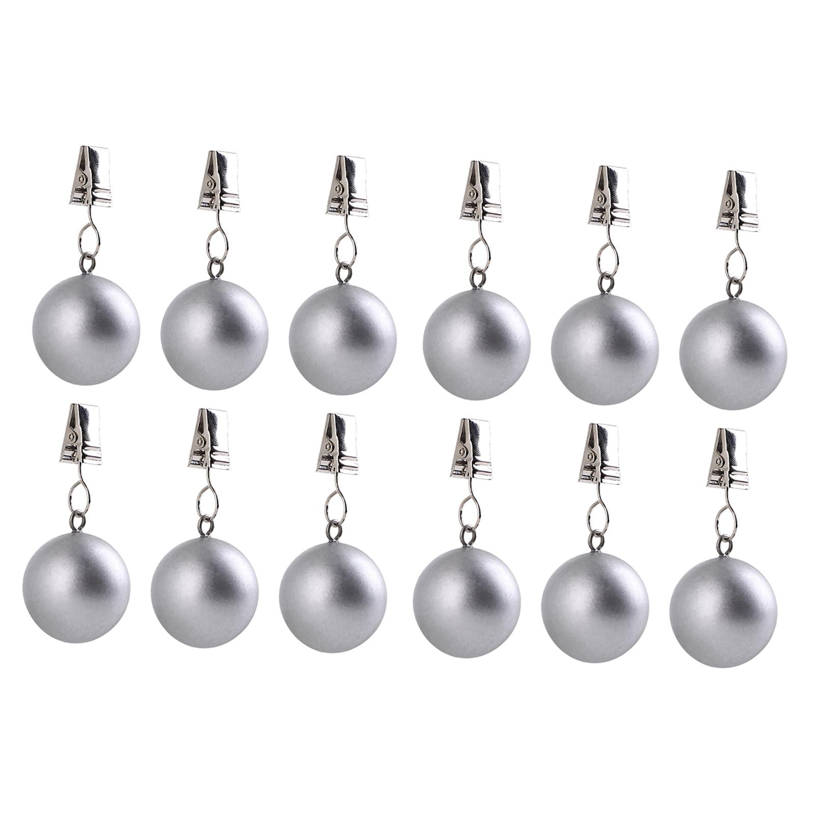 Tablecloth Weights Decoration Hangers for Shower Curtains Table Cloth Dinner 12pcs