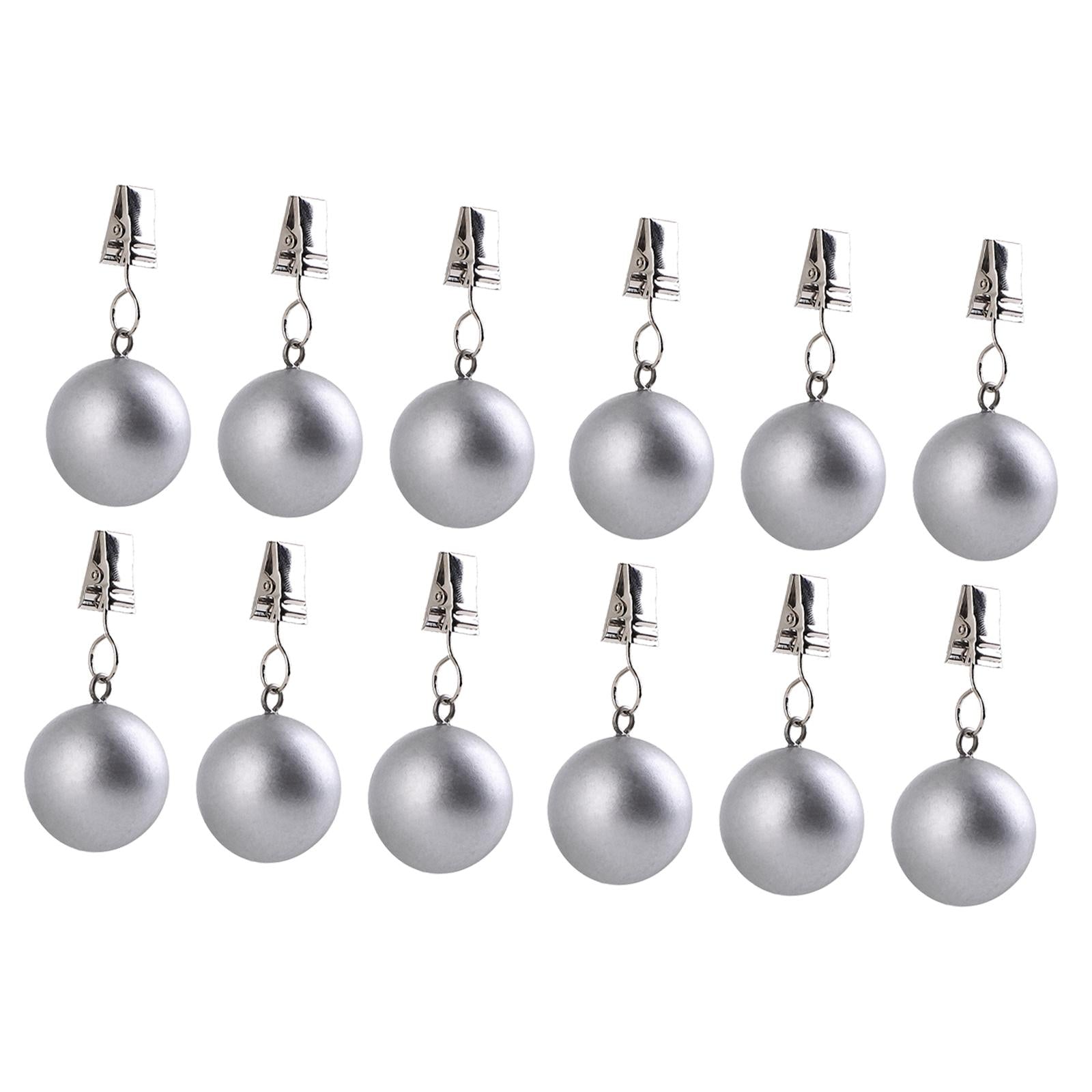Tablecloth Weights Decoration Hangers for Shower Curtains Table Cloth Dinner 12pcs