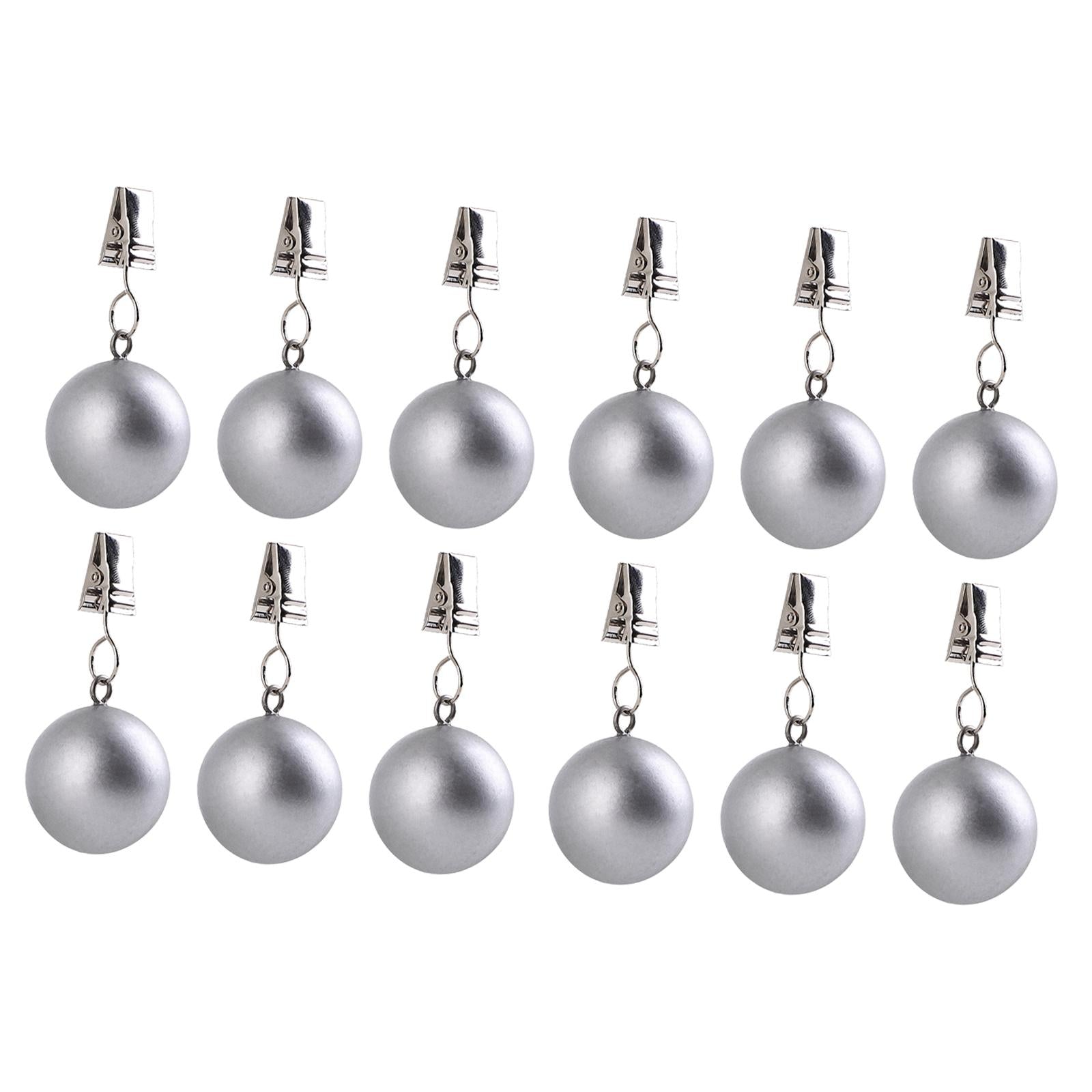Tablecloth Weights Decoration Hangers for Shower Curtains Table Cloth Dinner 12pcs