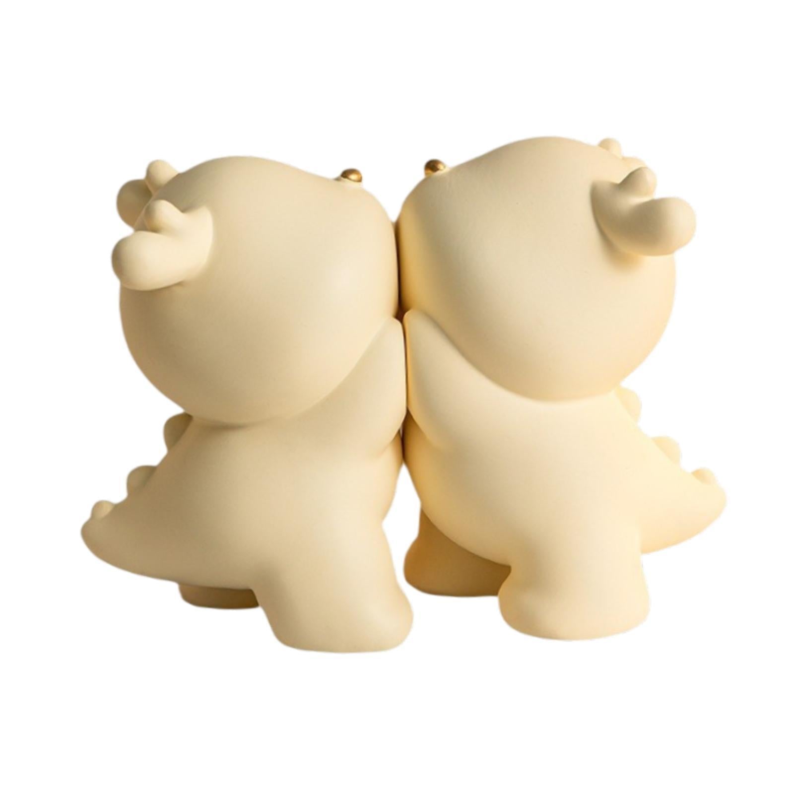 2Pcs Dragon Book Ends Resin Sculpture Book Stand for Heavy Duty Books Office