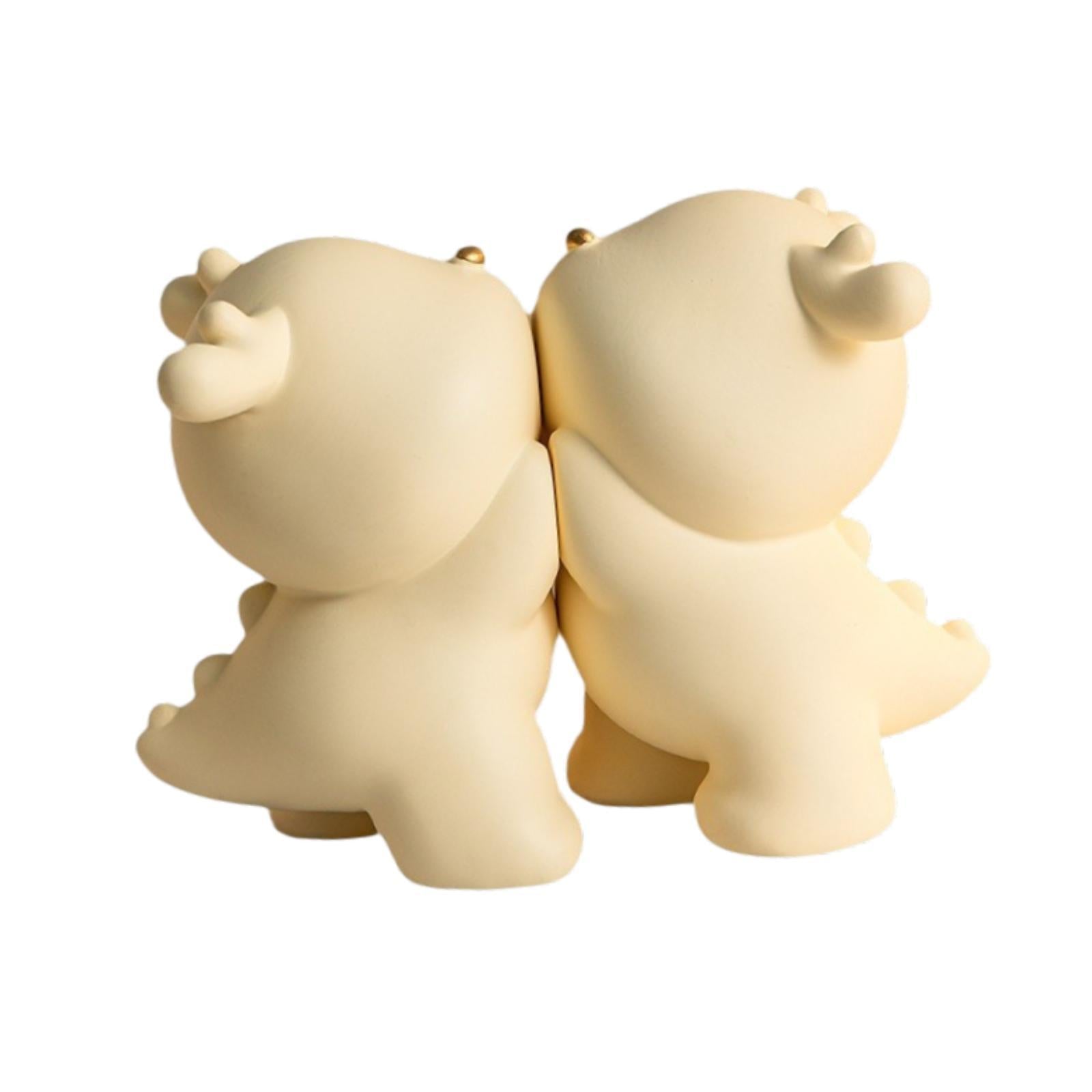 2Pcs Dragon Book Ends Resin Sculpture Book Stand for Heavy Duty Books Office
