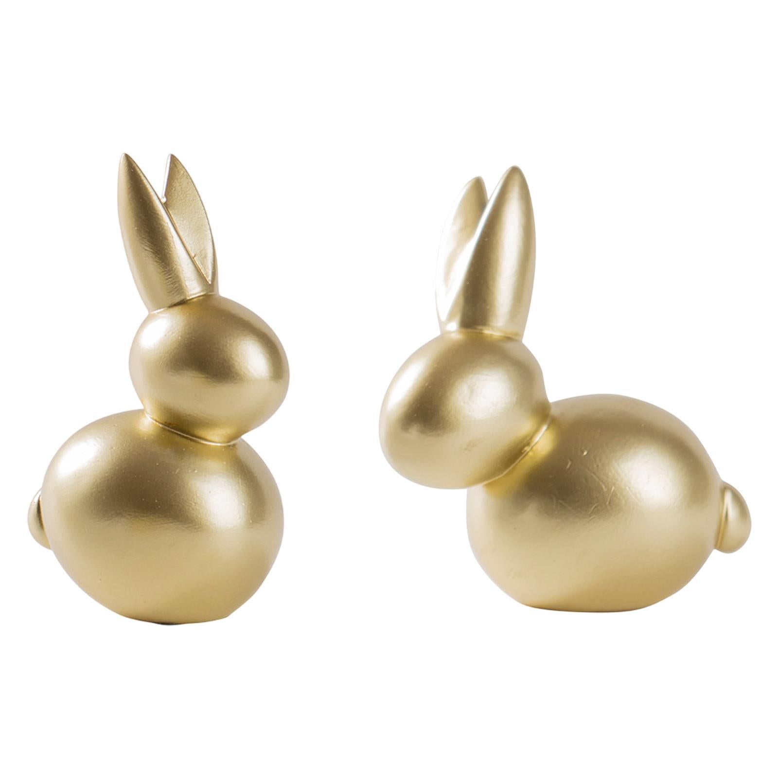Resin Rabbit Figurine Easter Sculpture for Bedside Bookshelf Kitchens Shelf head down