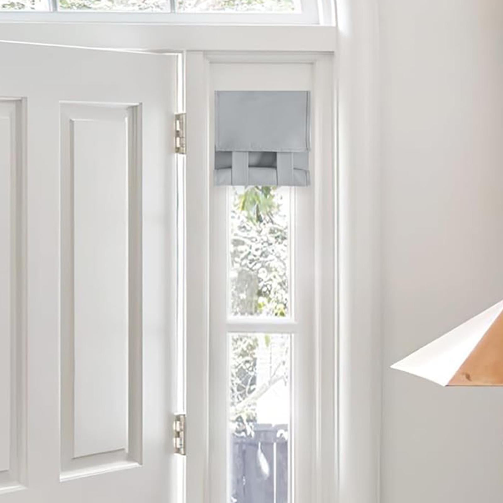 Door Window Shade Curtain 25x77cm Lightweight Premium Replace Covering Drape Light Grey