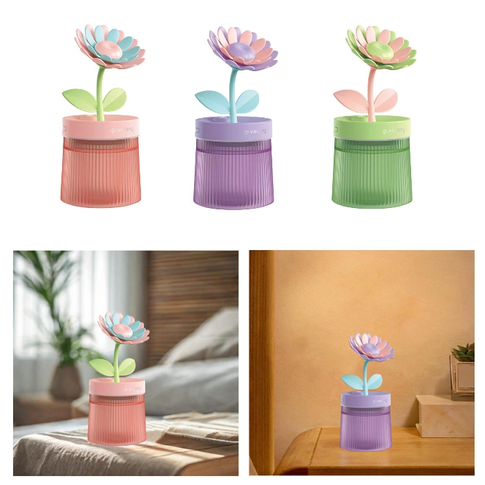 Mini Air Humidifier USB Essential Oil Diffuser for NightStand Bedroom Beside Pink
