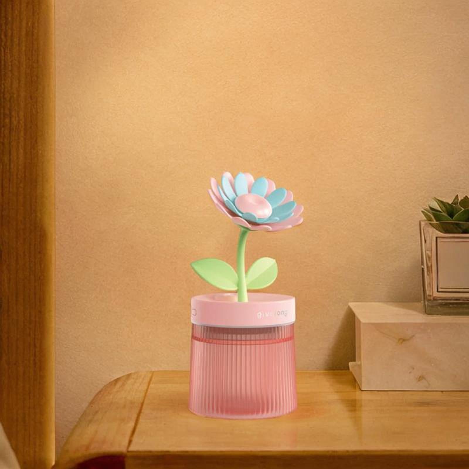Mini Air Humidifier USB Essential Oil Diffuser for NightStand Bedroom Beside Pink