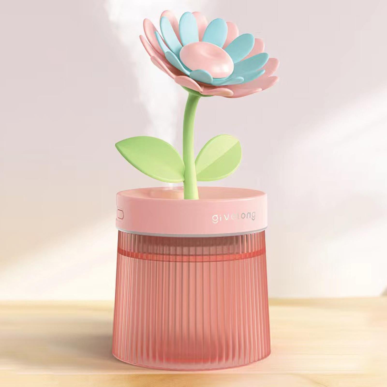 Mini Air Humidifier USB Essential Oil Diffuser for NightStand Bedroom Beside Pink