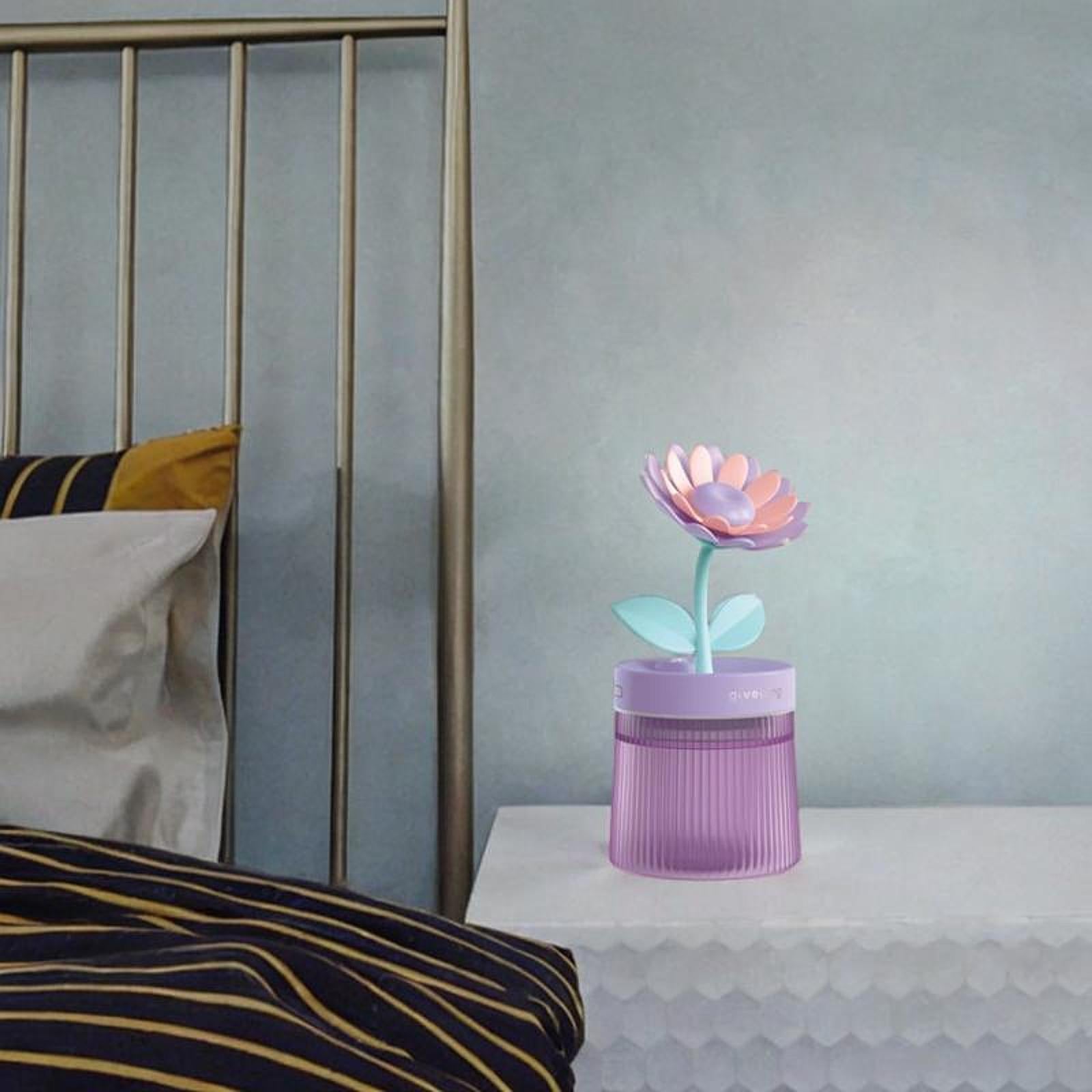 Mini Air Humidifier USB Essential Oil Diffuser for NightStand Bedroom Beside Violet