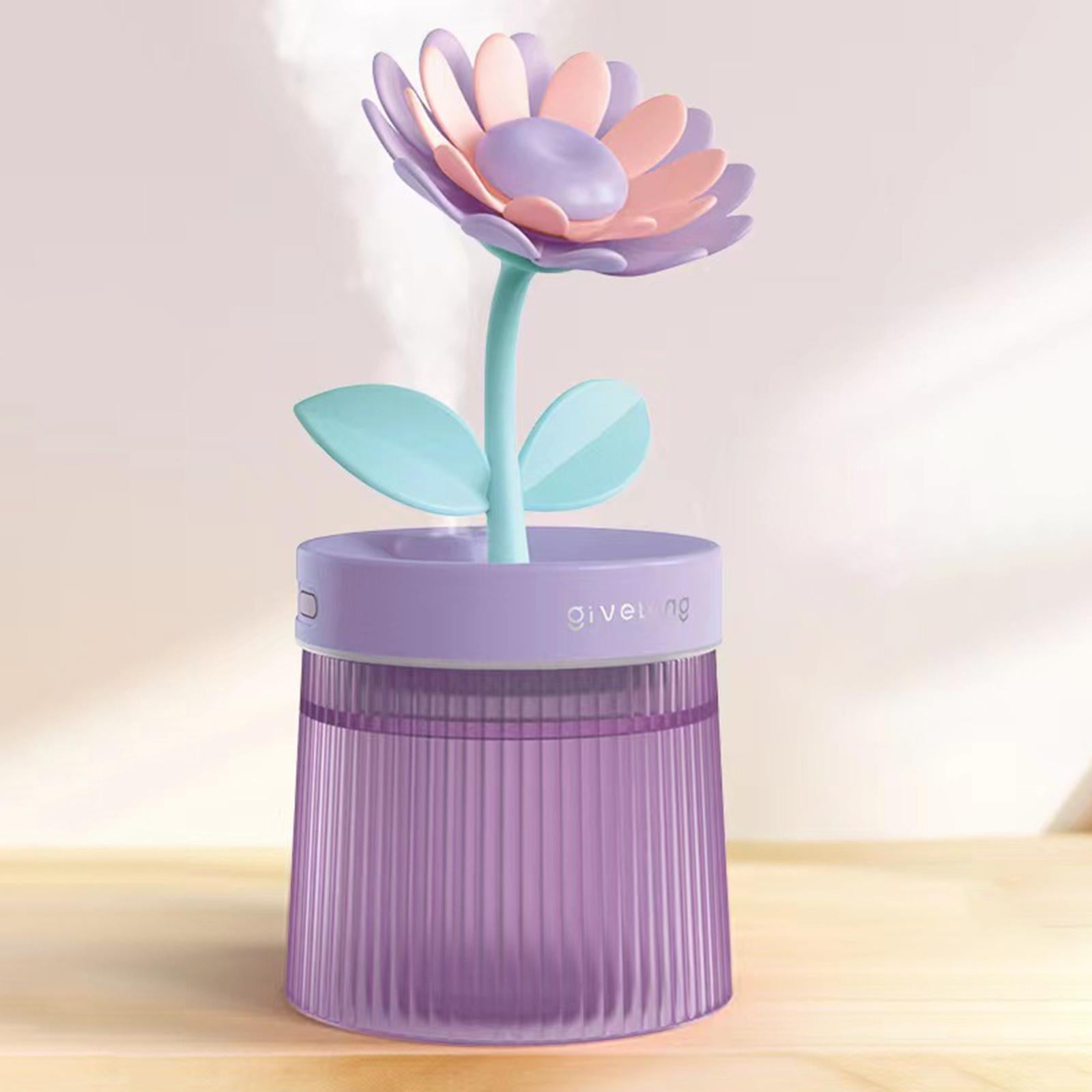 Mini Air Humidifier USB Essential Oil Diffuser for NightStand Bedroom Beside Violet