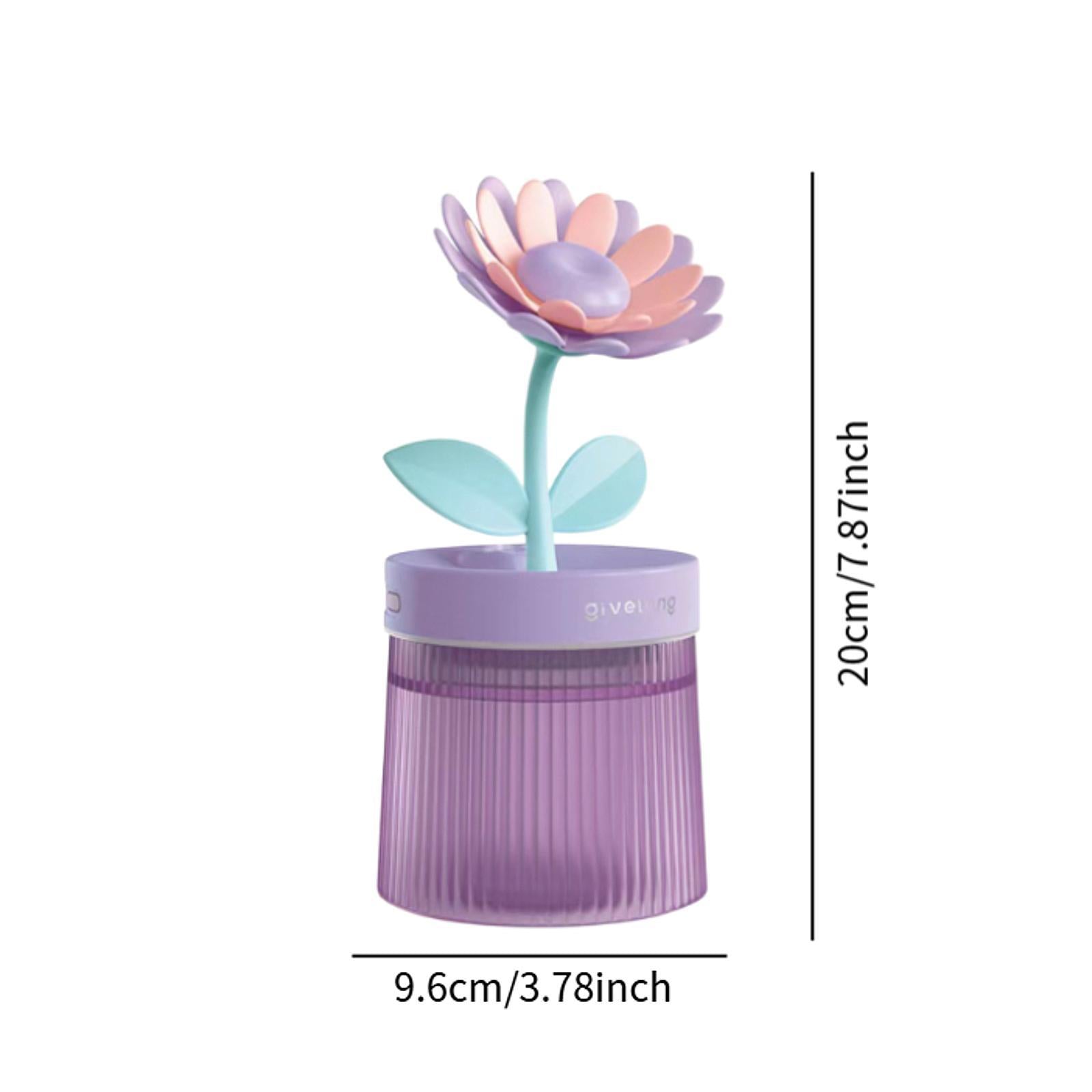 Mini Air Humidifier USB Essential Oil Diffuser for NightStand Bedroom Beside Violet