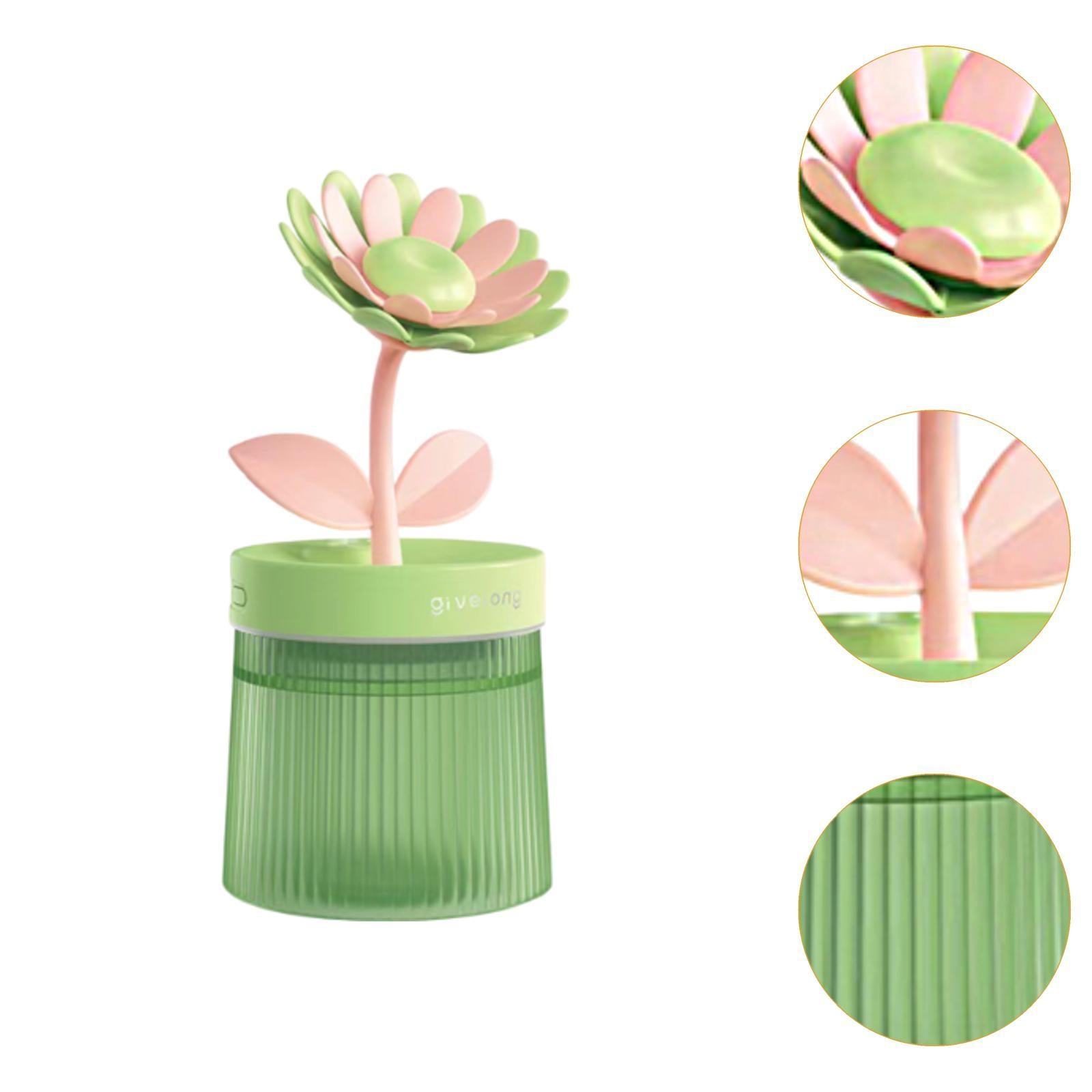 Mini Air Humidifier USB Essential Oil Diffuser for NightStand Bedroom Beside Green