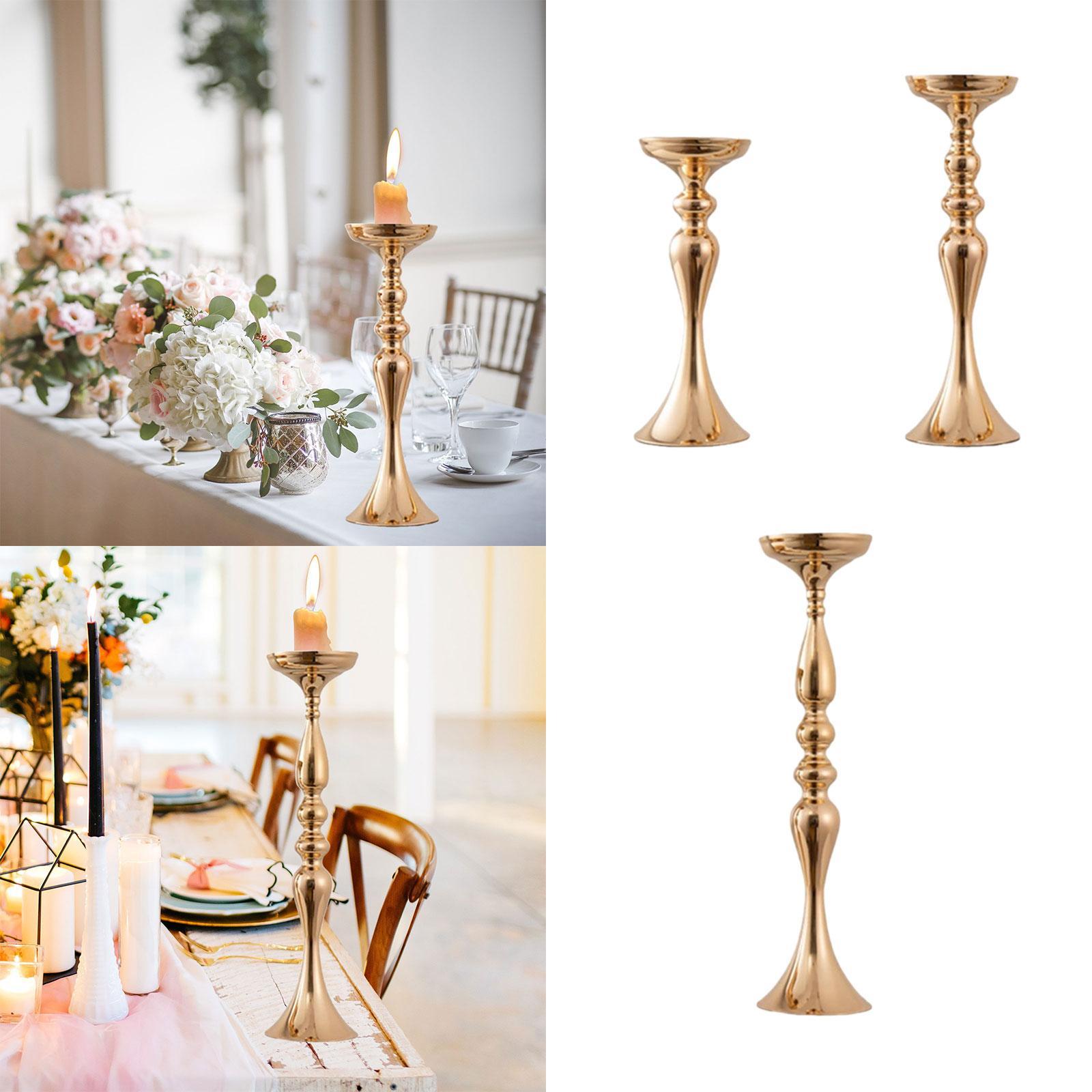 Wedding Flower Stand Pillar Candle Holder for Home Decor Ceremony Restaurant 12.5 cmx33 cm