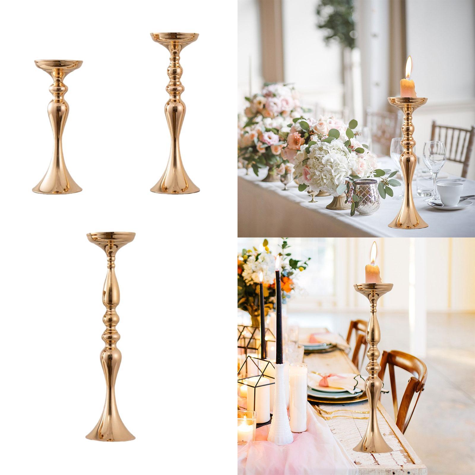 Wedding Flower Stand Pillar Candle Holder for Home Decor Ceremony Restaurant 12.5 cmx33 cm