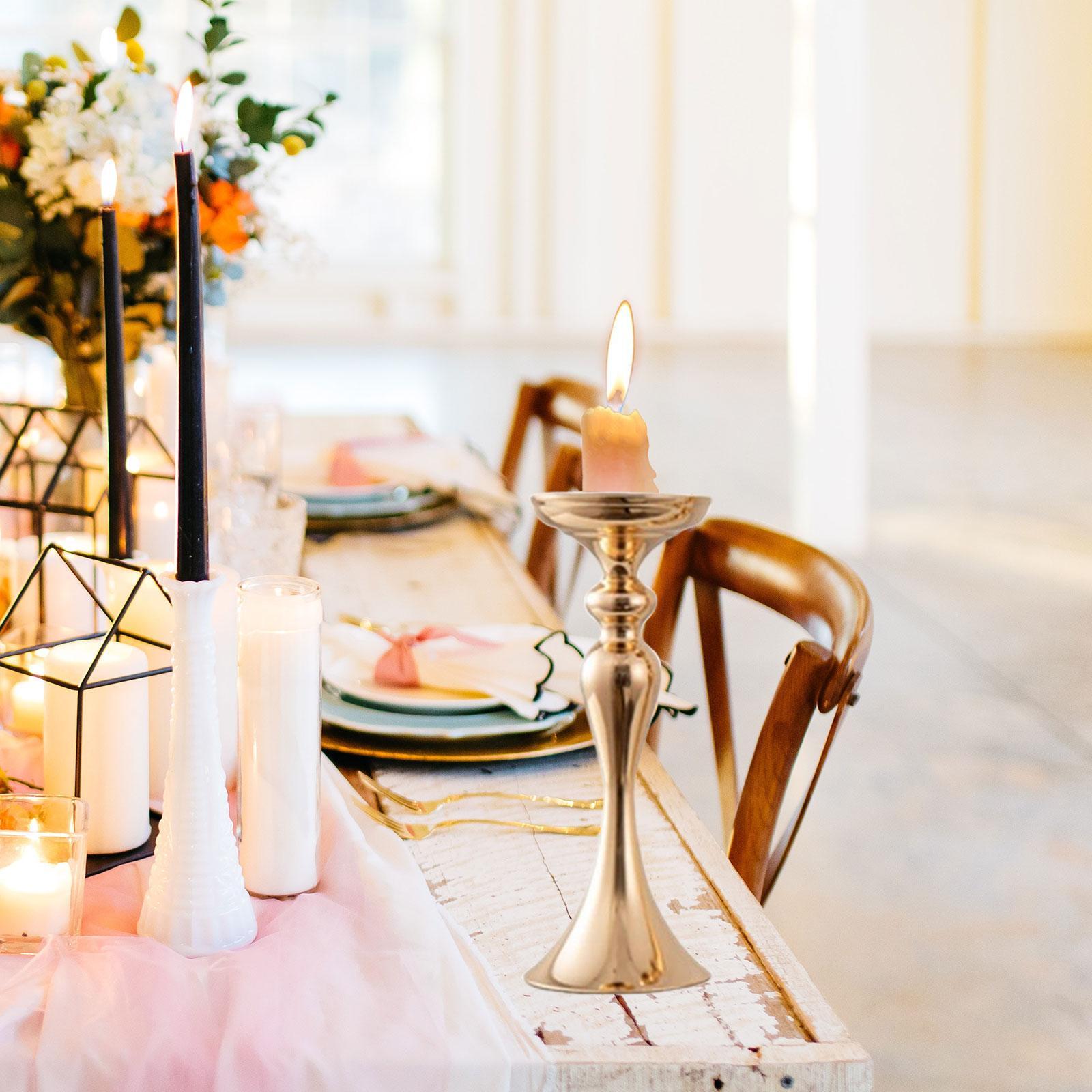 Wedding Flower Stand Pillar Candle Holder for Home Decor Ceremony Restaurant 12.5 cmx33 cm