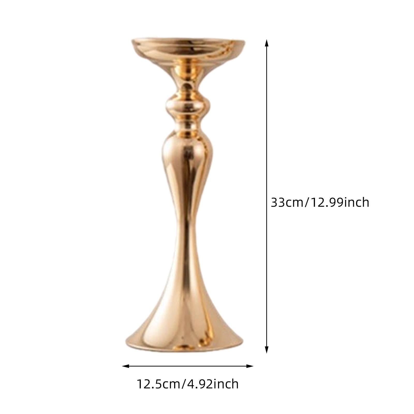 Wedding Flower Stand Pillar Candle Holder for Home Decor Ceremony Restaurant 12.5 cmx33 cm