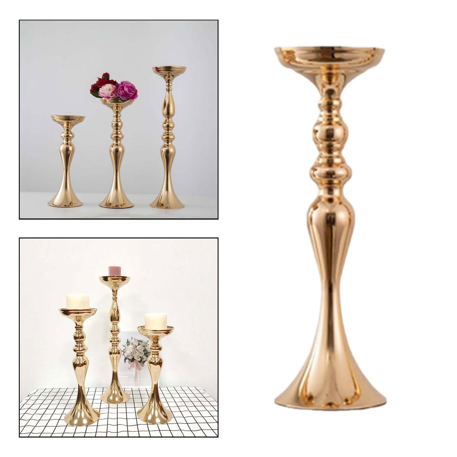 Wedding Flower Stand Pillar Candle Holder for Home Decor Ceremony Restaurant 12.5 cmx39 cm