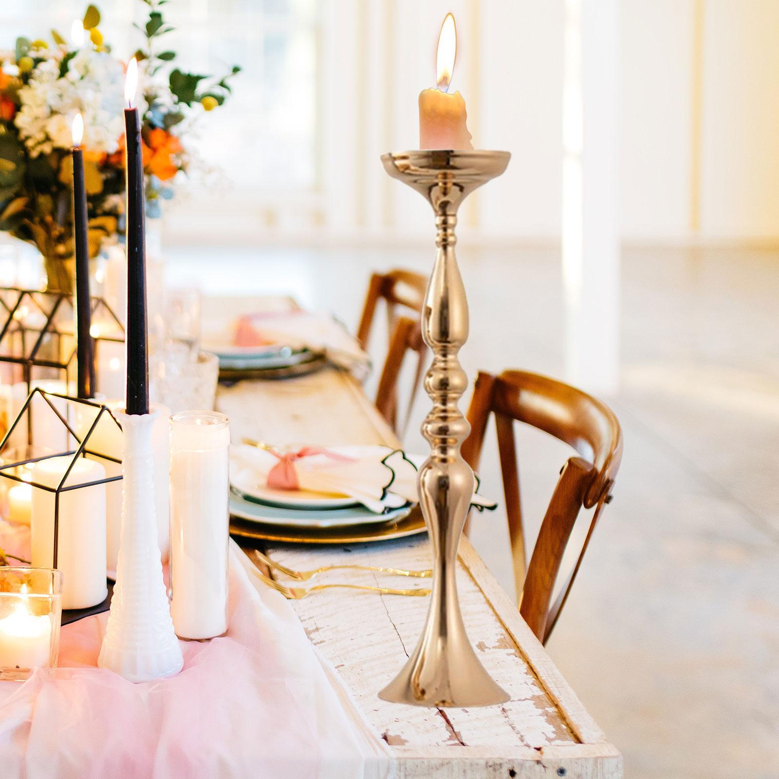 Wedding Flower Stand Pillar Candle Holder for Home Decor Ceremony Restaurant 12.5 cmx51 cm