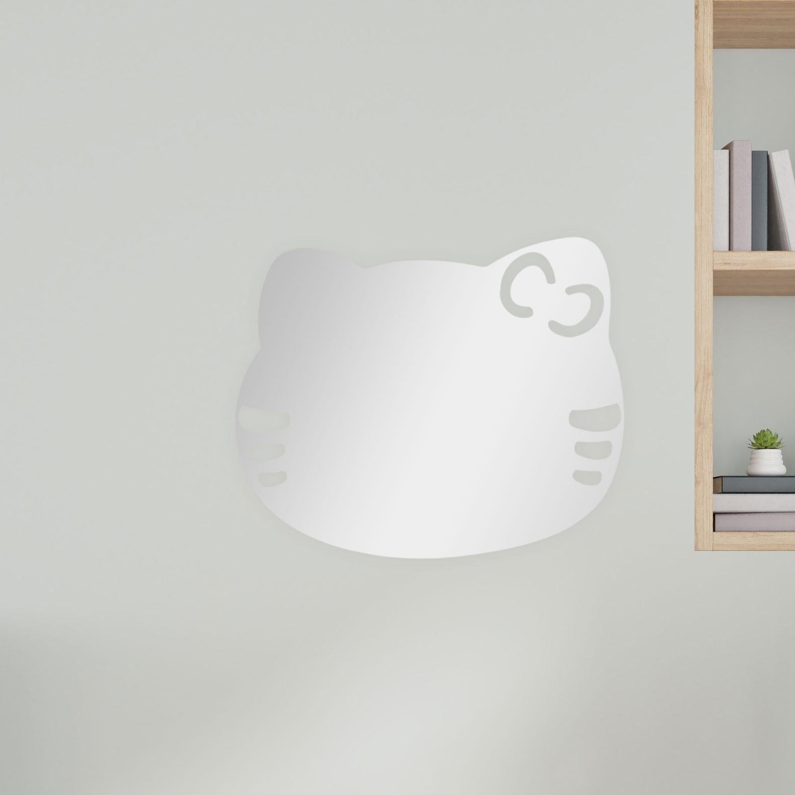 Cat Shaped Mirror Living Room Apartment Entryways Bathroom Gift Wall Mirror