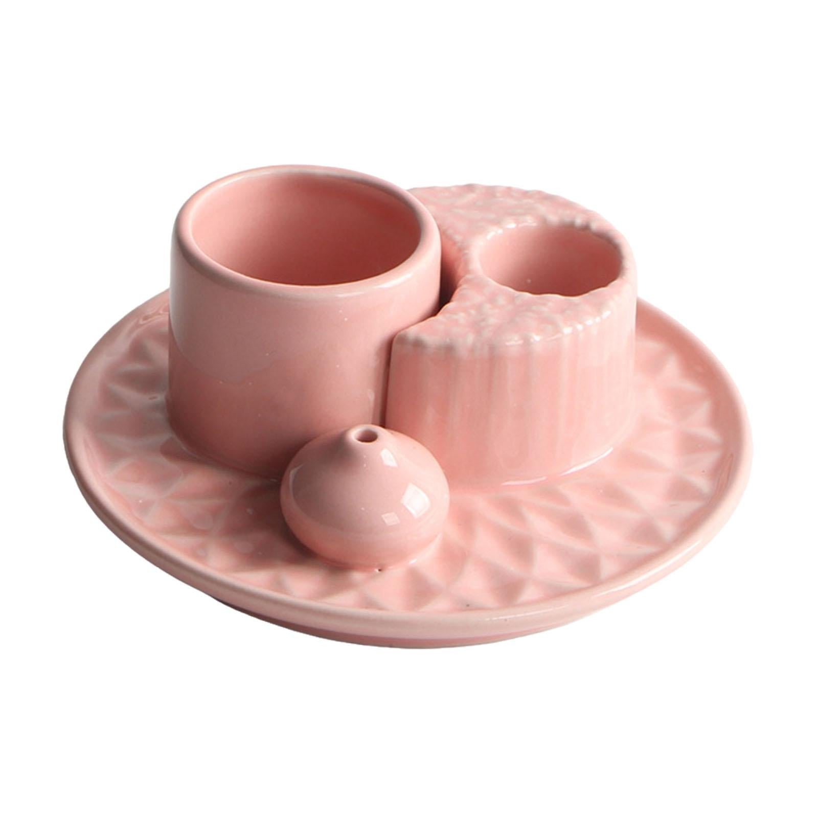 Incense Holder Portable Gift Incense Stick Holder for Desk Study Room Office Pink