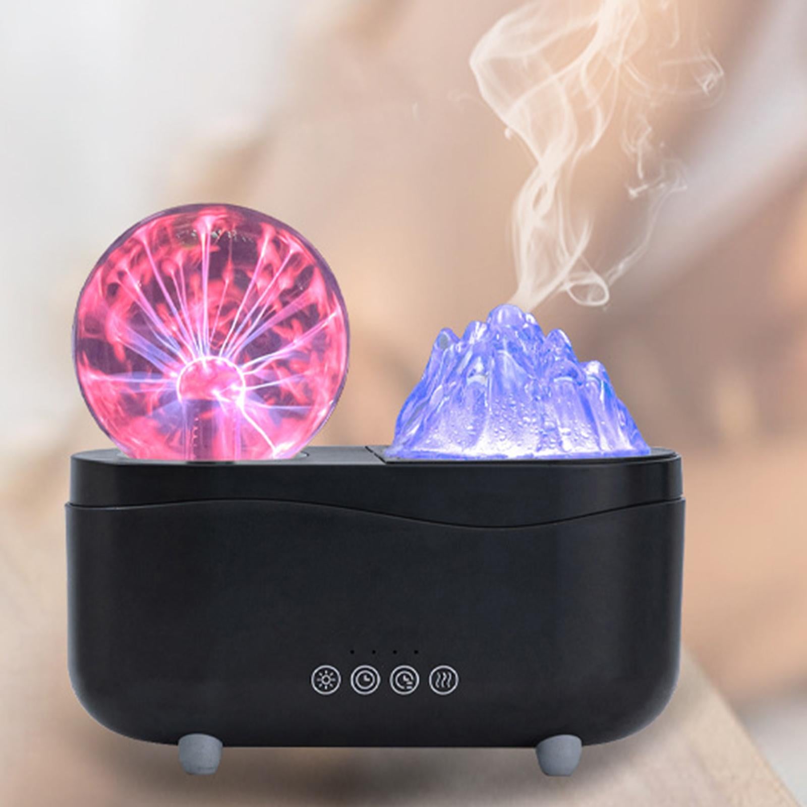Simulation Flame Essential Oil Diffuser Portable for Reading Living Room SPA White