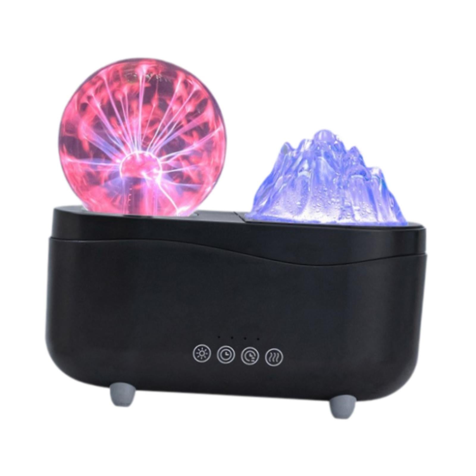 Simulation Flame Essential Oil Diffuser Portable for Reading Living Room SPA White