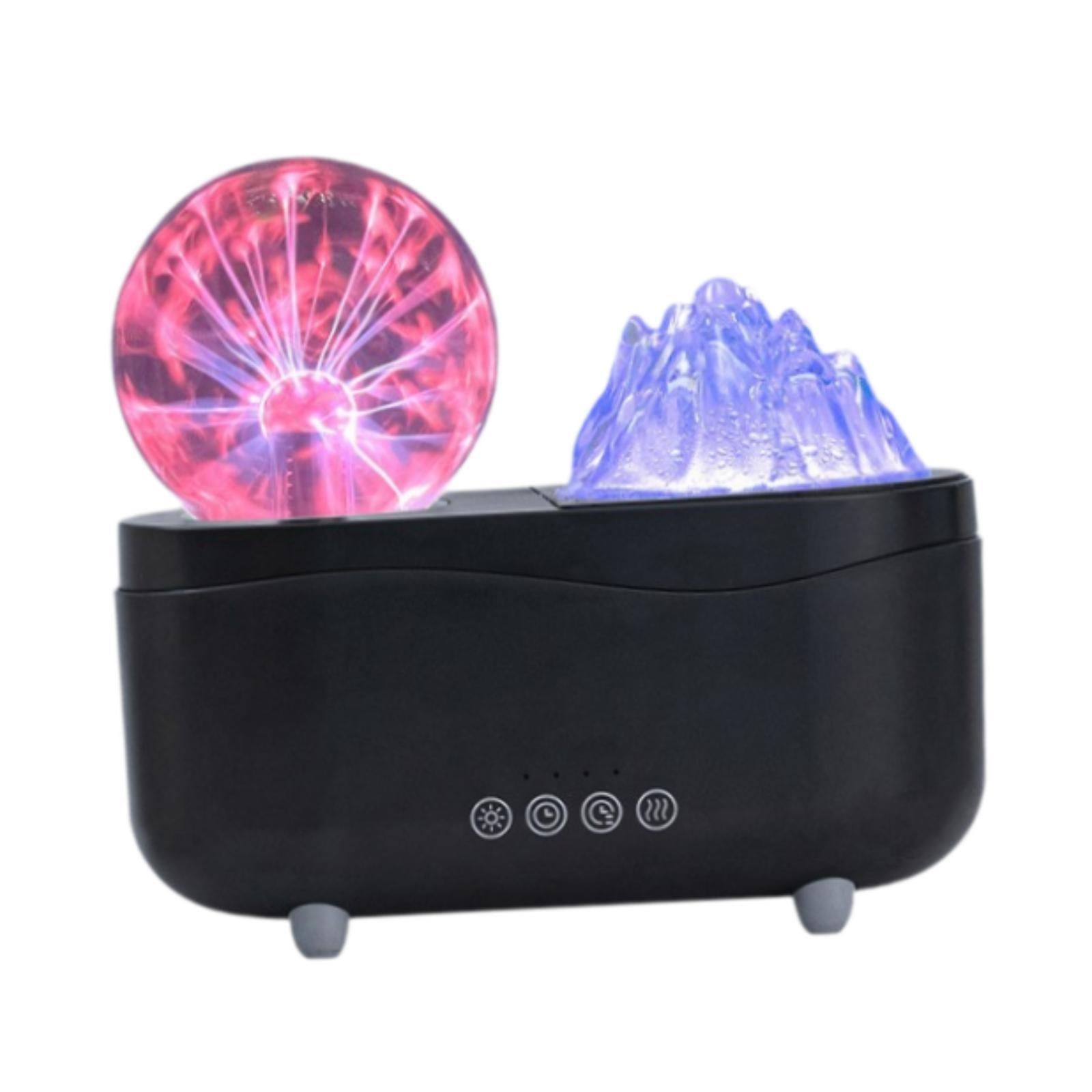 Simulation Flame Essential Oil Diffuser Portable for Reading Living Room SPA White