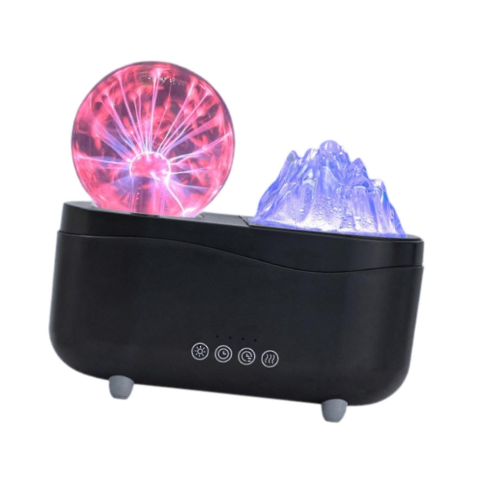 Simulation Flame Essential Oil Diffuser Portable for Reading Living Room SPA White