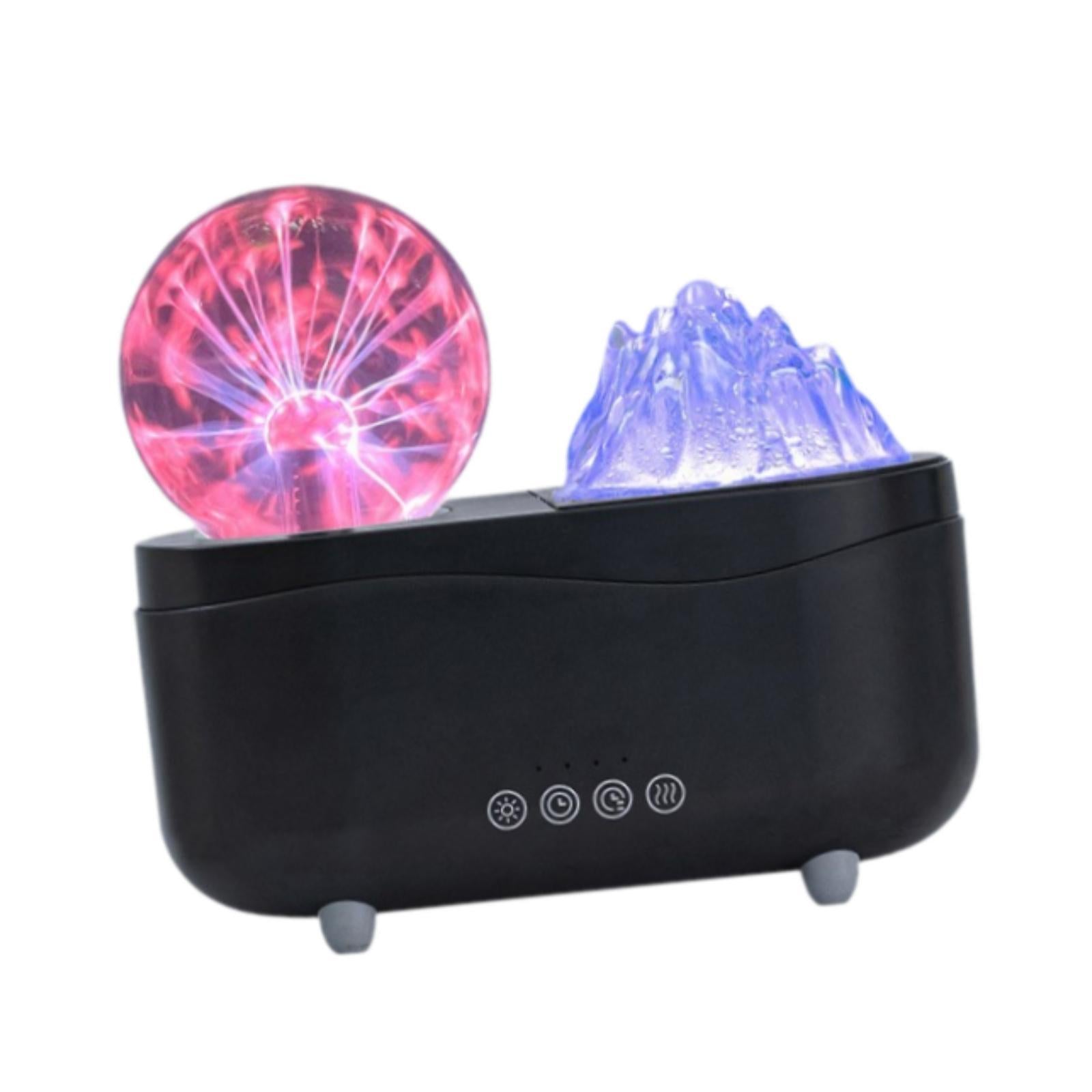 Simulation Flame Essential Oil Diffuser Portable for Reading Living Room SPA White