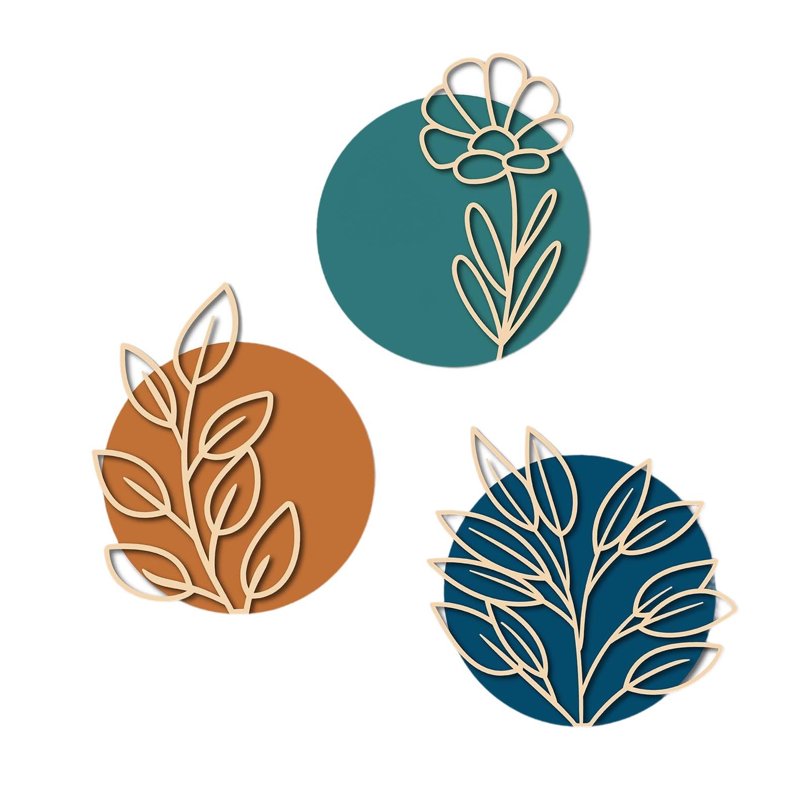 Leaf Wood Wall Wooden Bohemian Signs for Housewarming Gifts Porch Garden