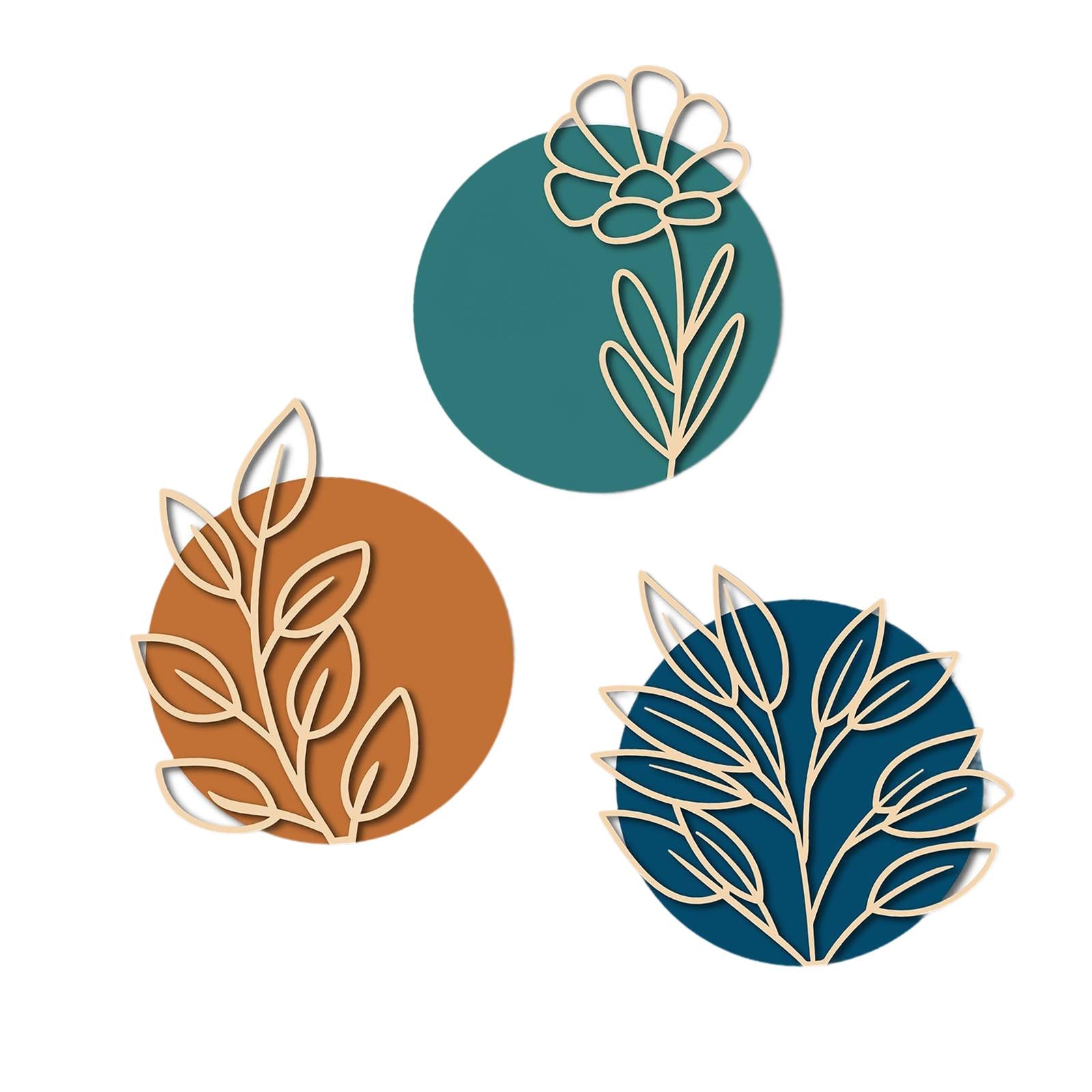 Leaf Wood Wall Wooden Bohemian Signs for Housewarming Gifts Porch Garden