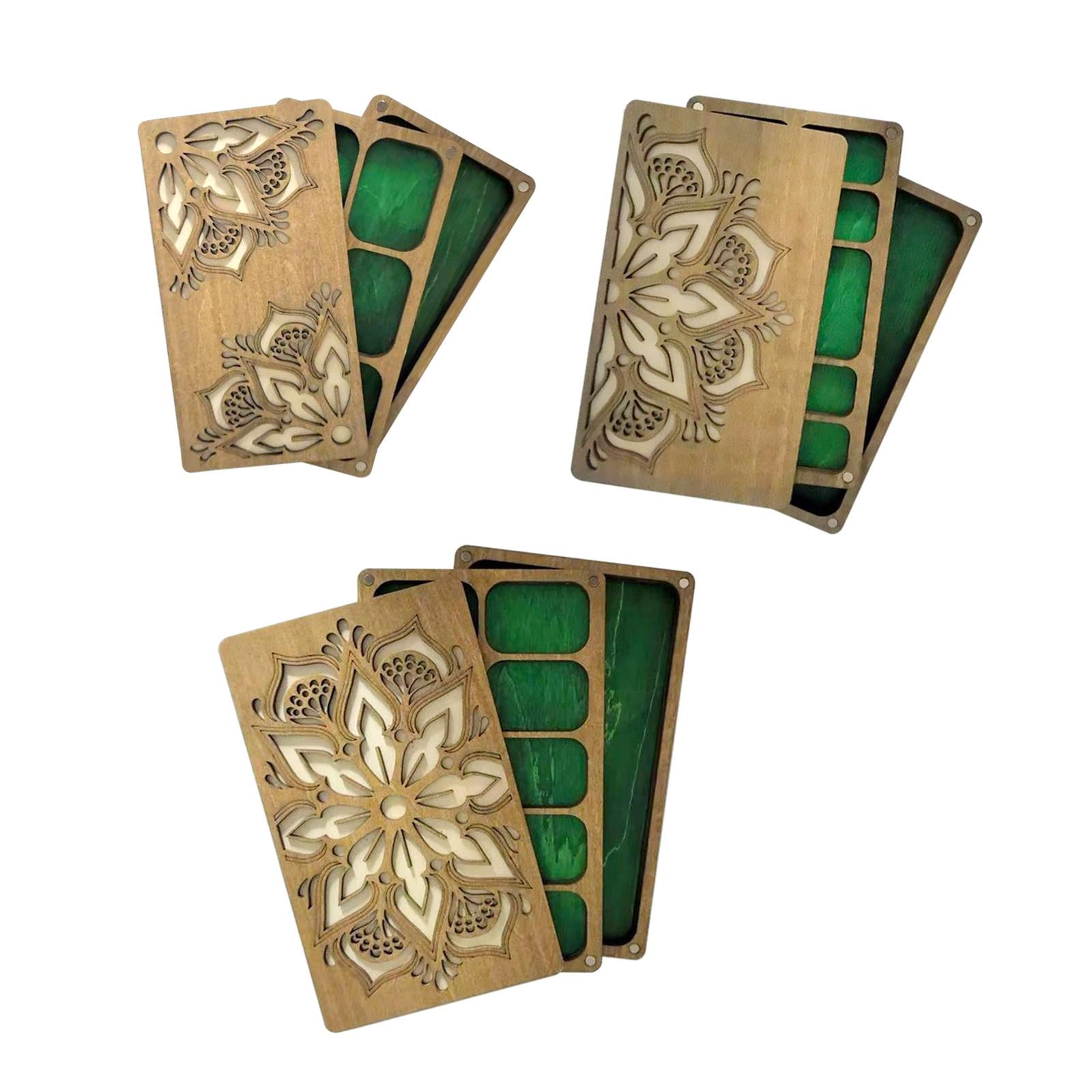 Bead Sorting Tray Wooden Organizer Box Beading Display Bead Storage Solution 16.5cmx8.8cmx2.5cm